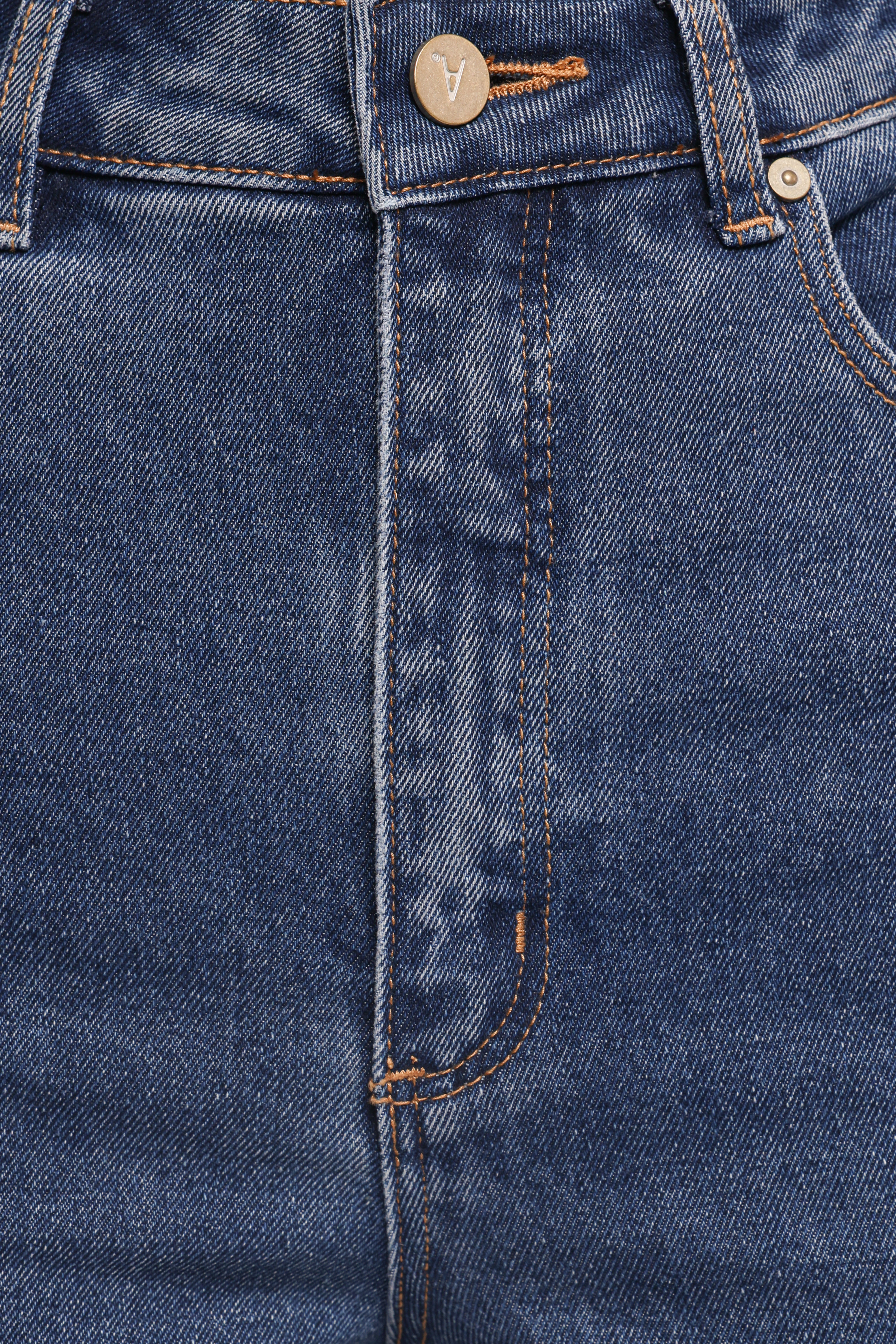 Abrand Venice Straight Jeans for Women - High Waist Slim Fit Denim Pants - Perfect for Casual Wear, Office & Date Night Outfits