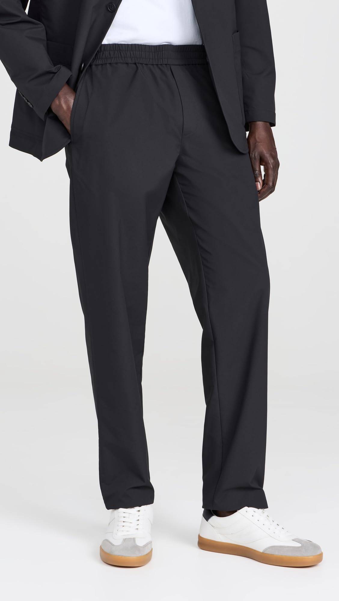 Vince Men's Tech Dobby Pants - Comfortable Stretch Travel & Office Dress Pants for Business Casual Wear