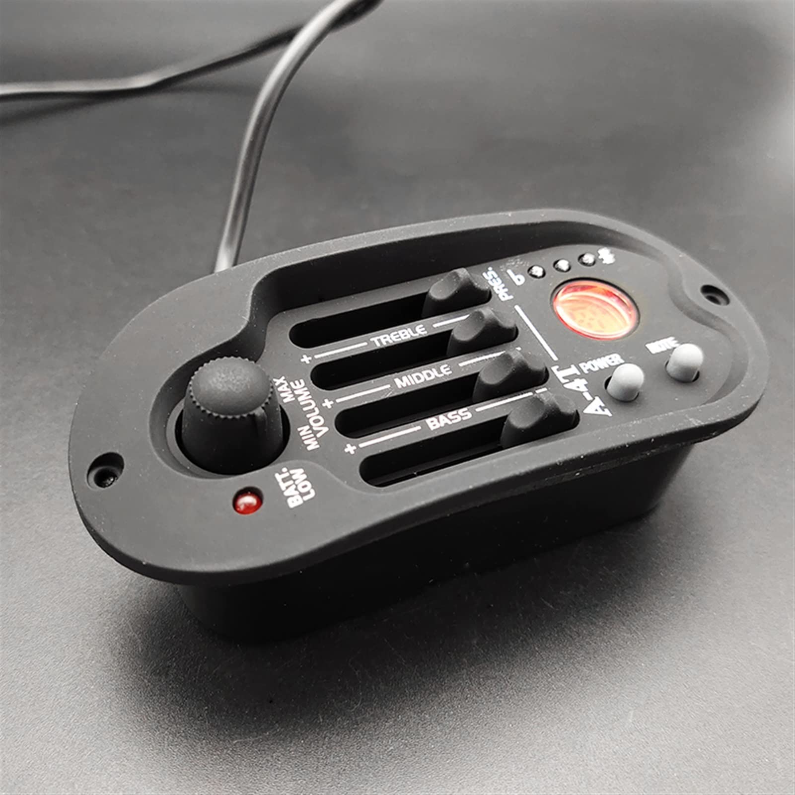 TSTS 4-Band EQ Acoustic Guitar Preamp Pickup with LCD Tuner - Professional Piezo Pickup & Equalizer for Enhanced Sound | Perfect for Live Performances & Studio Recording