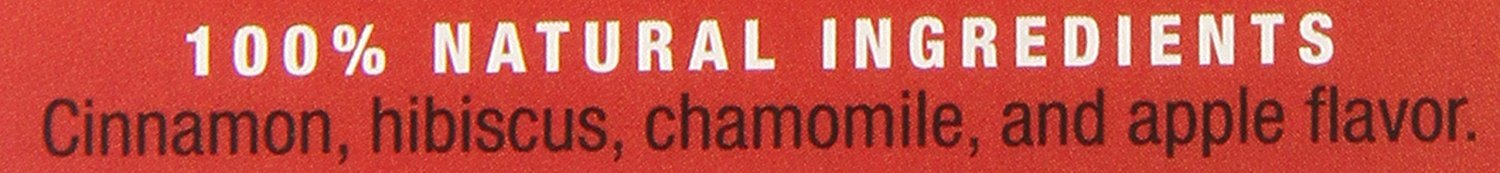 Organic Herbal Tea Apple Cinnamon Flavor - 120 Tea Bags (6 Boxes x 20 Bags) | Caffeine-Free, Natural Ingredients | Perfect for Relaxation, Weight Loss & Cold Relief