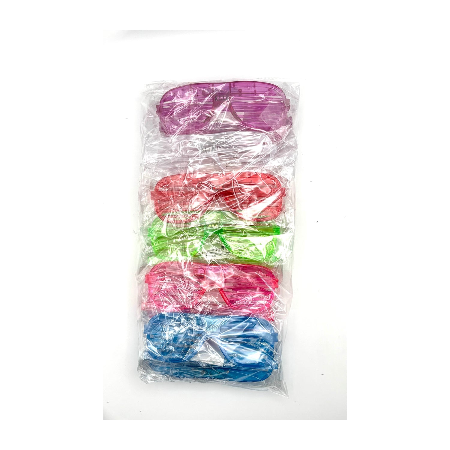 Flashing Shutter Glasses - 12 Pack Party Favors for Raves, Concerts & Halloween Costumes | LED Light Up Novelty Glasses for Nightclubs, Festivals & Themed Events