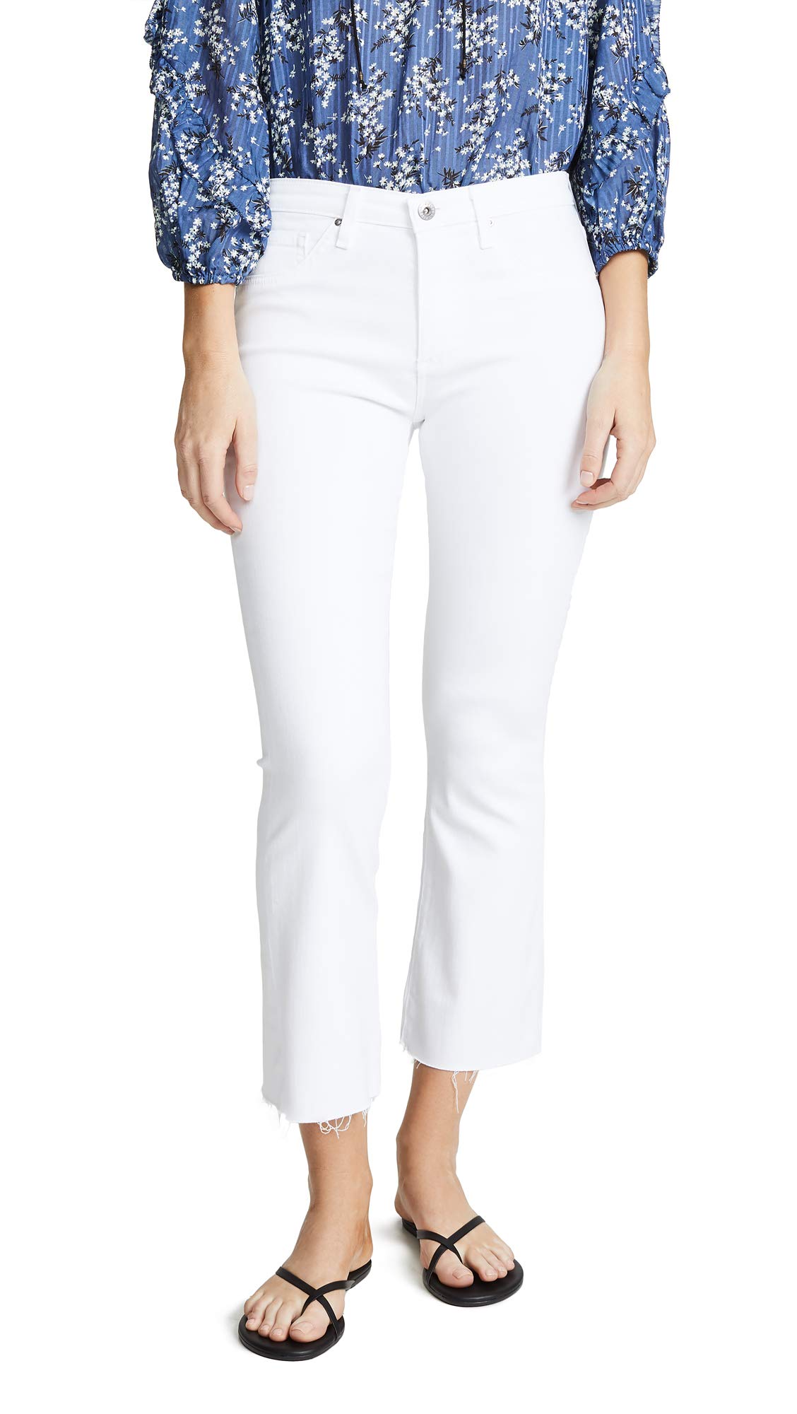 AG Adriano Goldschmied Women's The Jodi Crop Jeans - High Waist Distressed Denim for Casual Outfits & Street Style | Perfect for Daytime Errands & Weekend Hangouts