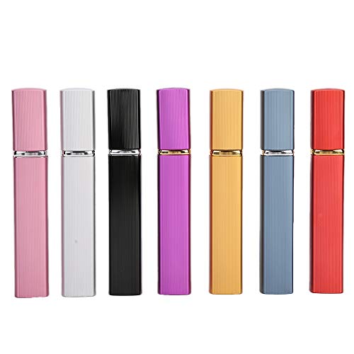 12ML Refillable Aluminum Perfume Atomizer - Portable Mini Liquid Dispensing Spray Bottle for Travel, Office & On-The-Go Fragrance Touch Ups