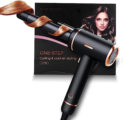 MAPPLE CREATION Professional Hair Curler & Straightener - 2-in-1 Ceramic Styling Iron with Cooling Shot Technology for Smooth & Voluminous Hair - Perfect for Home Use, Salon Styling & Travel (Rose Gold)