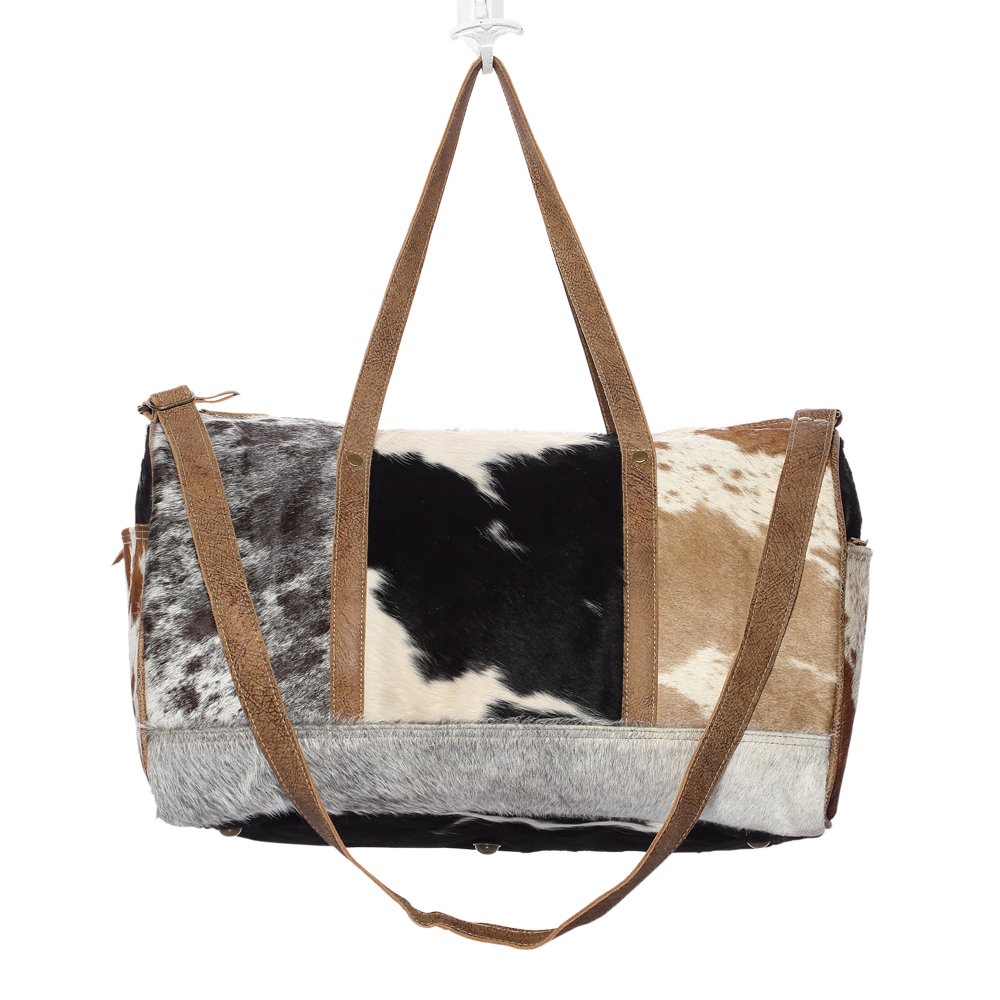 Premium Myra Cowhide Leather Travel Bag S-1159 - Durable & Stylish Carry-On for Business Trips, Weekend Getaways & Airplane Travel