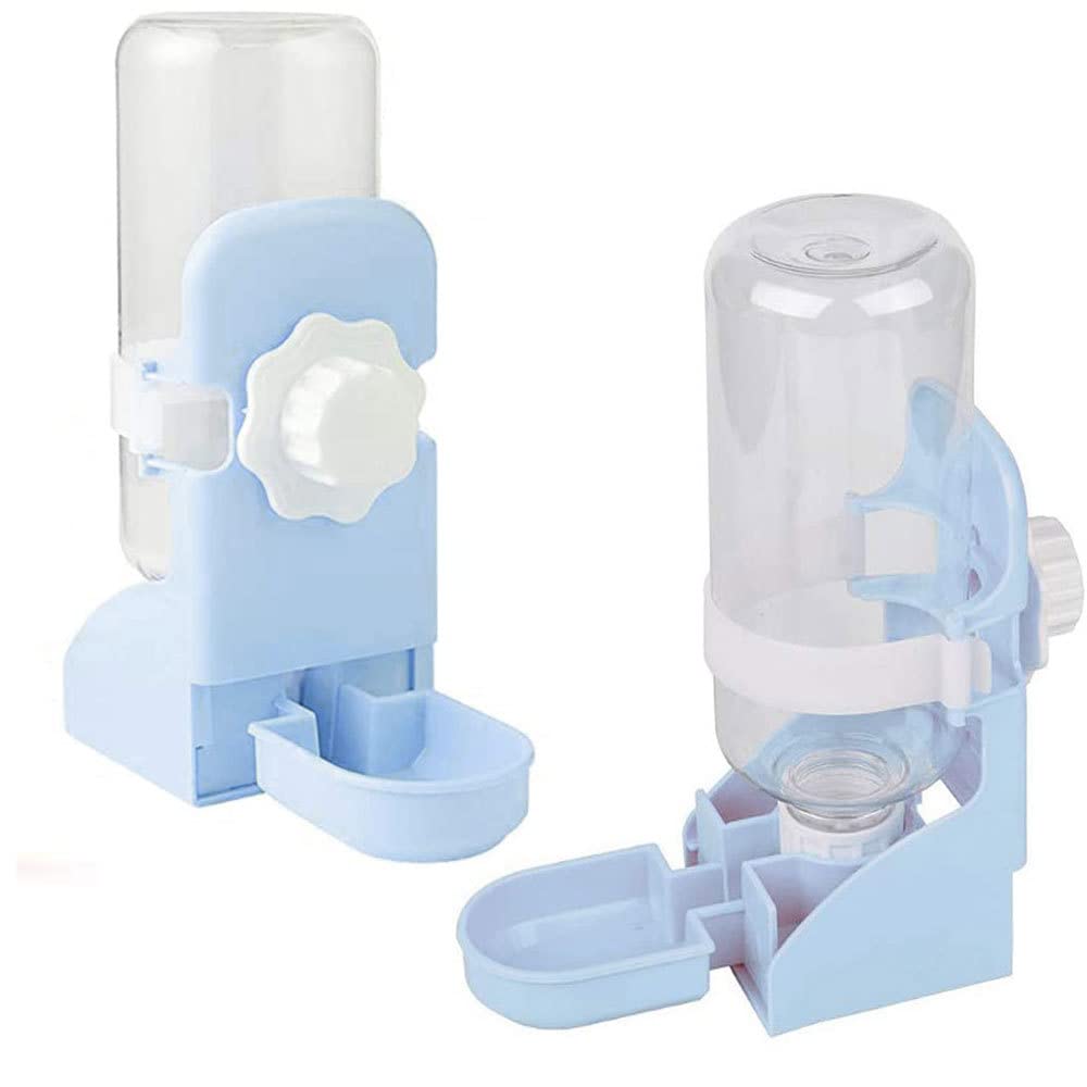 2PCS 17oz Small Animal Water Bottle - Automatic Hanging Water Dispenser for Rabbits, Guinea Pigs, Hamsters & Cages | Durable Rabbit Feeder Bowl for Indoor/Outdoor Pet Use