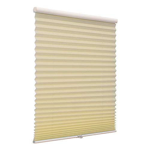 Custom Cordless Pleated Window Shades 60x72 - Light Filtering UV Protection for Home & Office