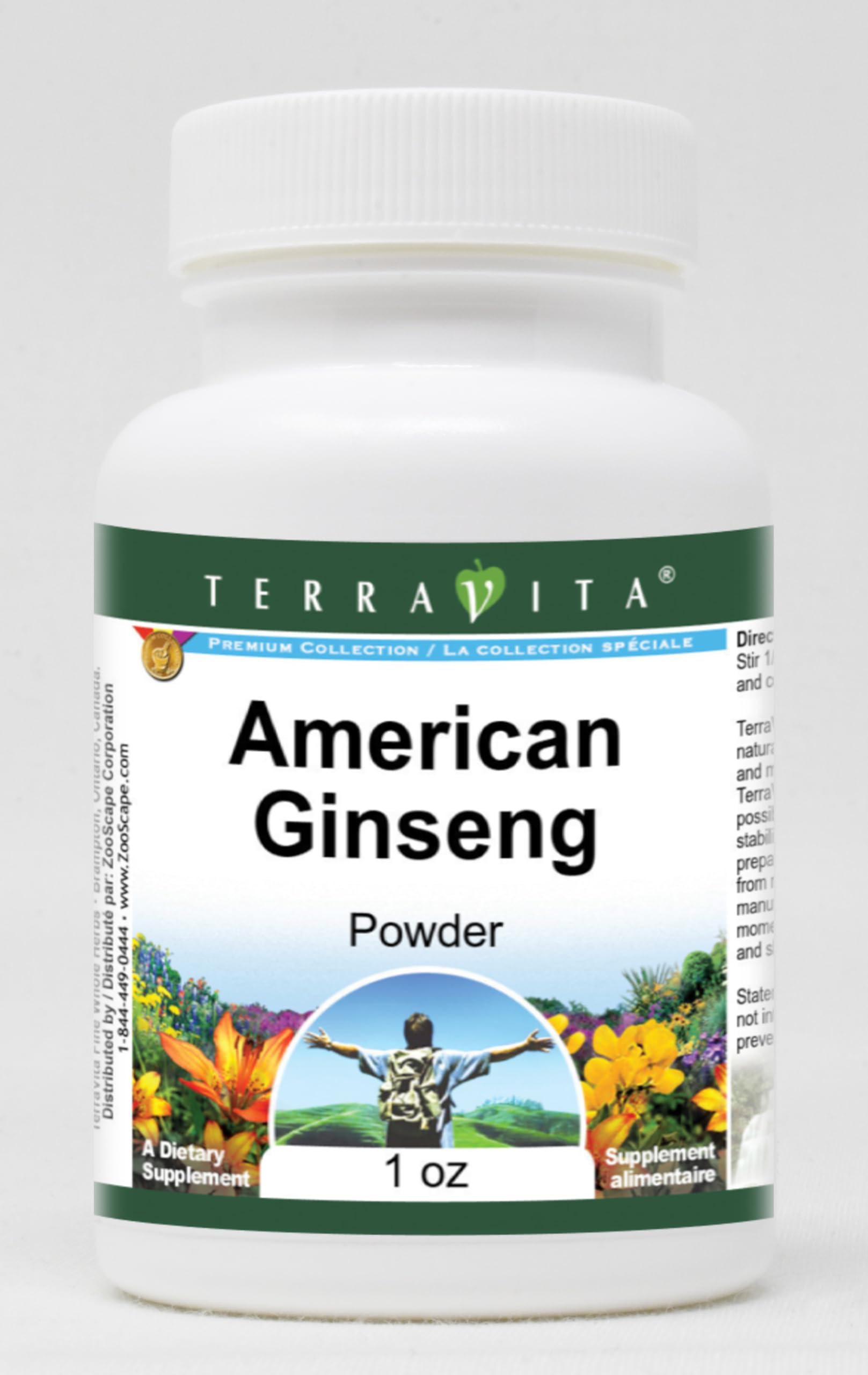 Premium American Ginseng Powder - 1 oz (ZIN: 520233) | Organic Energy Booster for Tea, Smoothies & Wellness Drinks