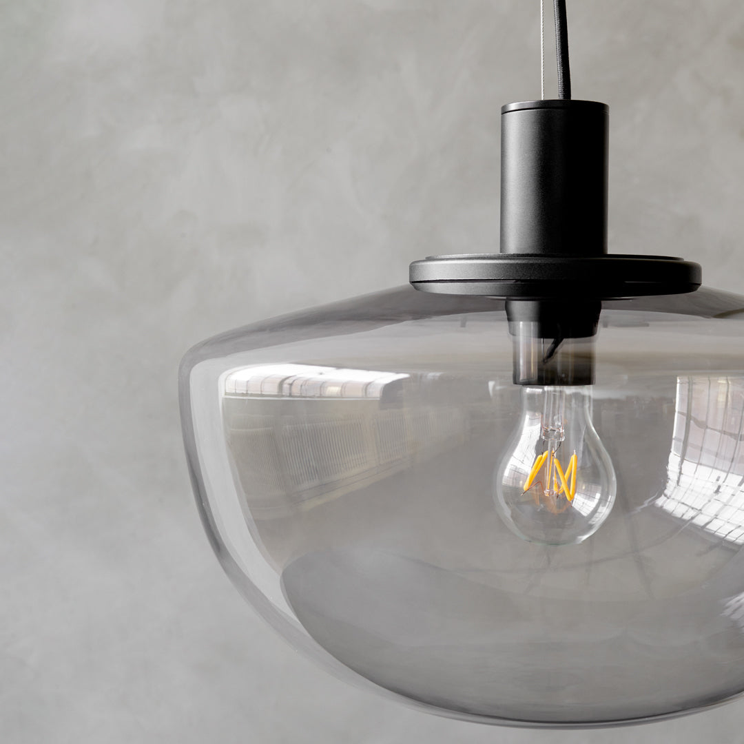 Norm Architects Bank Pendant Light - Modern Scandinavian Minimalist Ceiling Lamp for Dining Room, Kitchen, Living Room & Bedroom