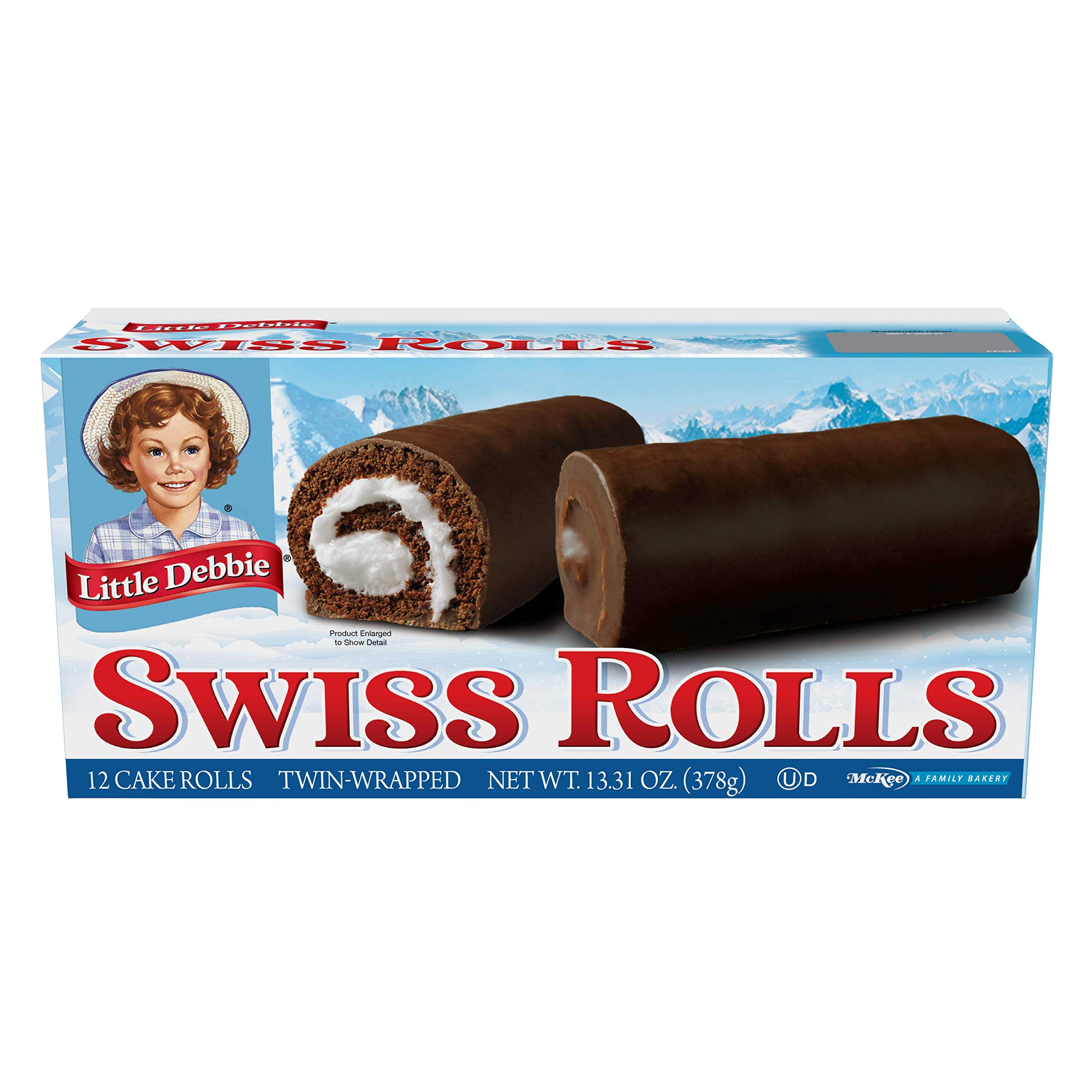 Little Debbie Cake Roll Variety Pack - 5 Piece Assortment with Zebra, Swiss, Strawberry Shortcake & Boston Creme Rolls | Delicious Snack Cakes for Lunch Boxes, Office Treats & Family Desserts