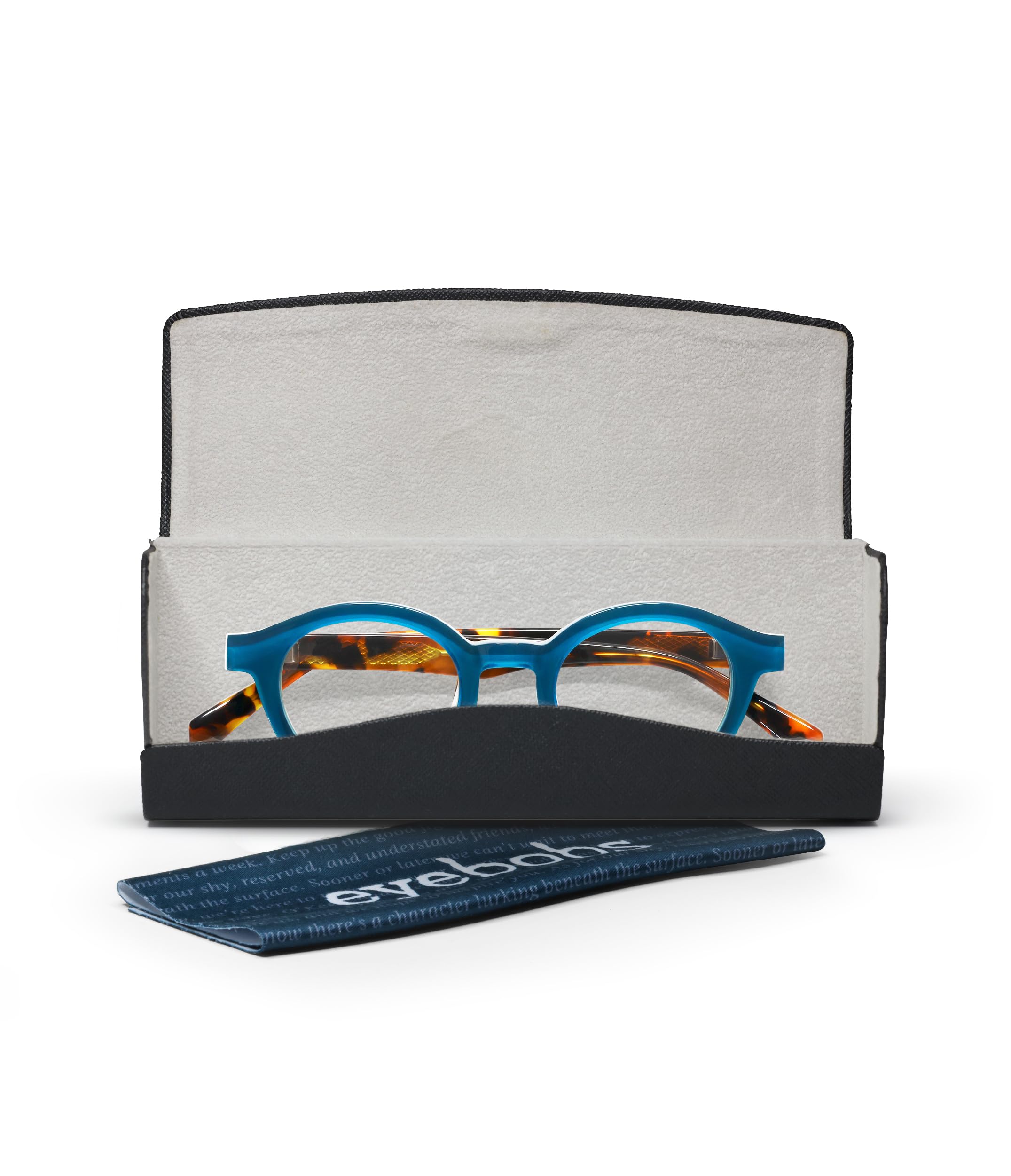 eyebobs - TV Party | Premium Reading Glasses for Men & Women | Round Frame for Average Faces | 0.0x-4.0x Strength | Perfect for Watching TV, Reading Books & Computer Work