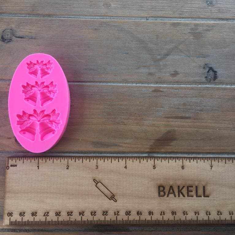 Christmas Bells Silicone Mold for Baking - DIY Holiday Cookie, Candy & Chocolate Molds - Perfect for Christmas Decorations, Cupcake Toppers & Festive Desserts