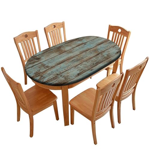 Green Blue Wood Grain