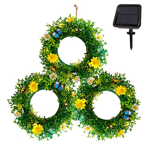 Green With Flowers and Butterflies