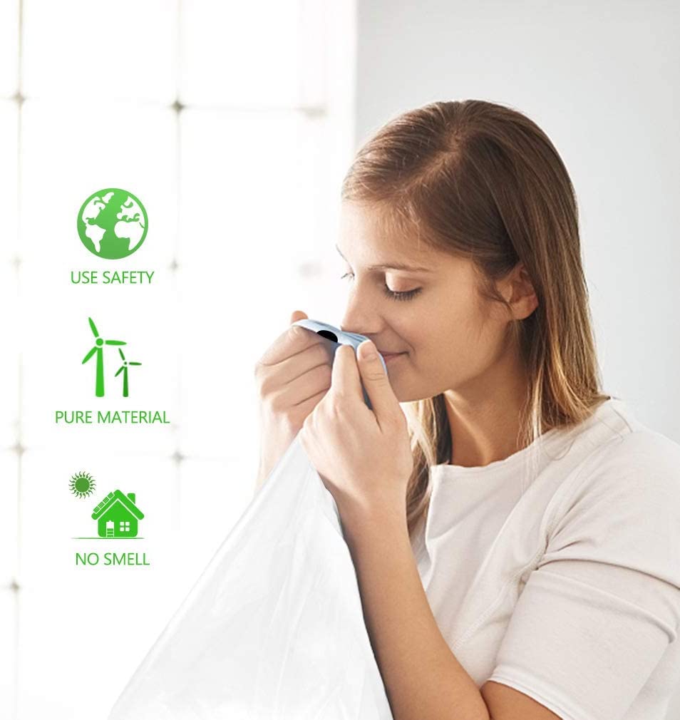 Teivio 4 Gallon 140 Counts Strong Drawstring Trash Bags - Heavy Duty Garbage Bags for Bathroom, Kitchen, Office & Home Use - Small Plastic Bin Liners (White) - Perfect for Waste Bins, Diaper Pails & Pet Litter Disposal