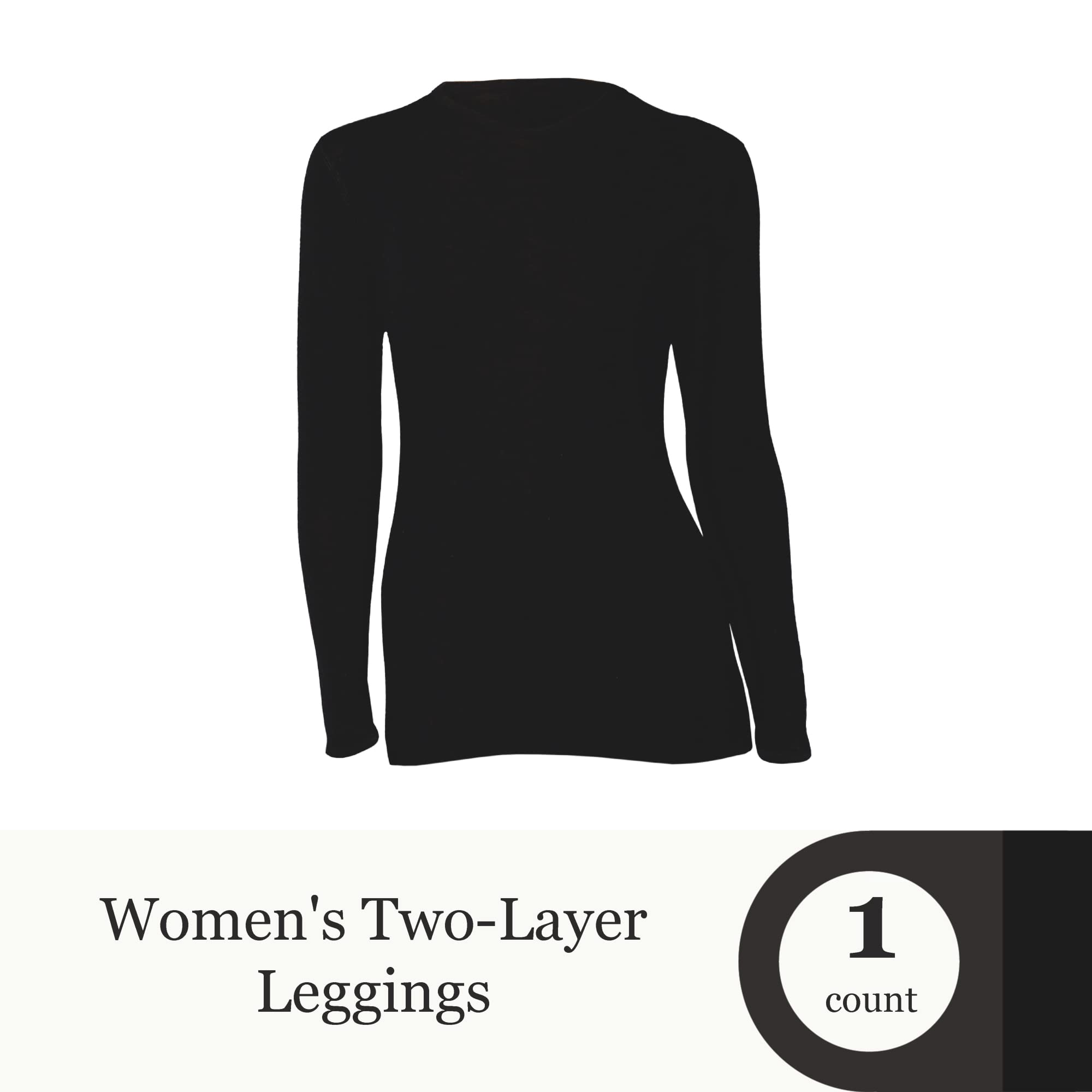 Stanfield's Women's 2 Layer Thermal Underwear Top - Warm Base Layer for Winter, Outdoor Activities & Cold Weather Workouts