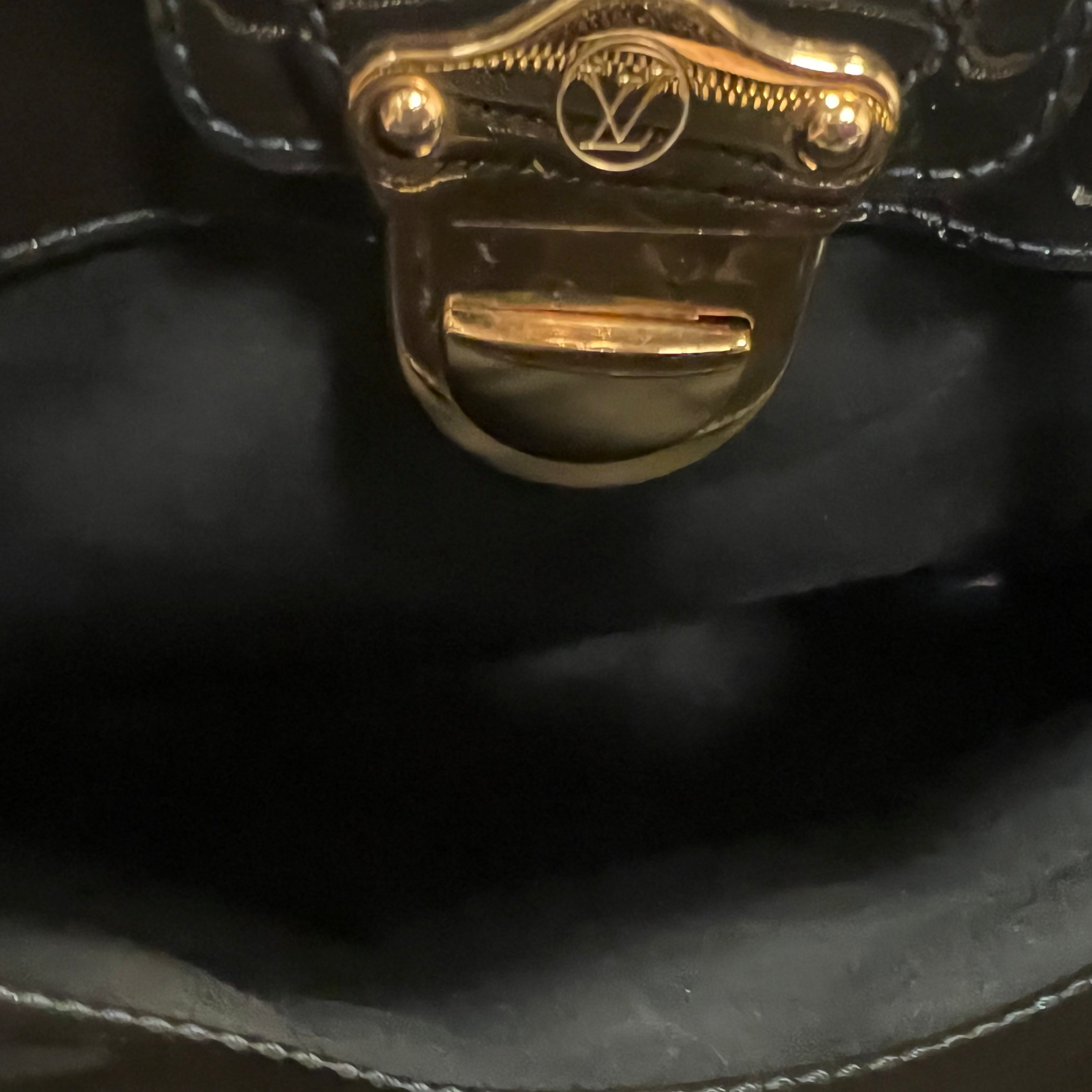 Authentic LOUIS VUITTON Vernis Melrose Top Handle Bag - Luxury Shiny Leather Crossbody Purse for Women | Perfect for Evening Parties, Date Nights & Special Occasions