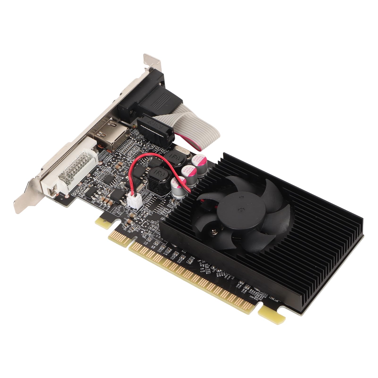 NVIDIA GT210 1GB DDR3 64-bit Graphics Card with Cooling Fan - 589MHz Core Clock, HDMI/DVI/VGA Outputs for HD Multimedia - Perfect for Home Theater PCs, Office Workstations & Light Gaming