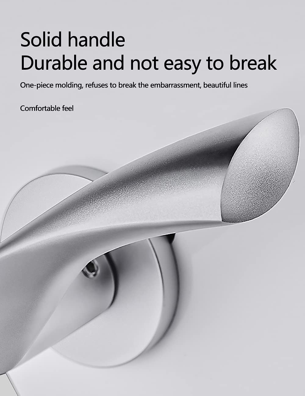 Black Square Non-Turning Single Side Door Lever Handle - Easy Install Pull Only Lever Set for Closets, French Doors, Bedrooms & Bathrooms | Durable Interior Door Hardware for Home & Office Use
