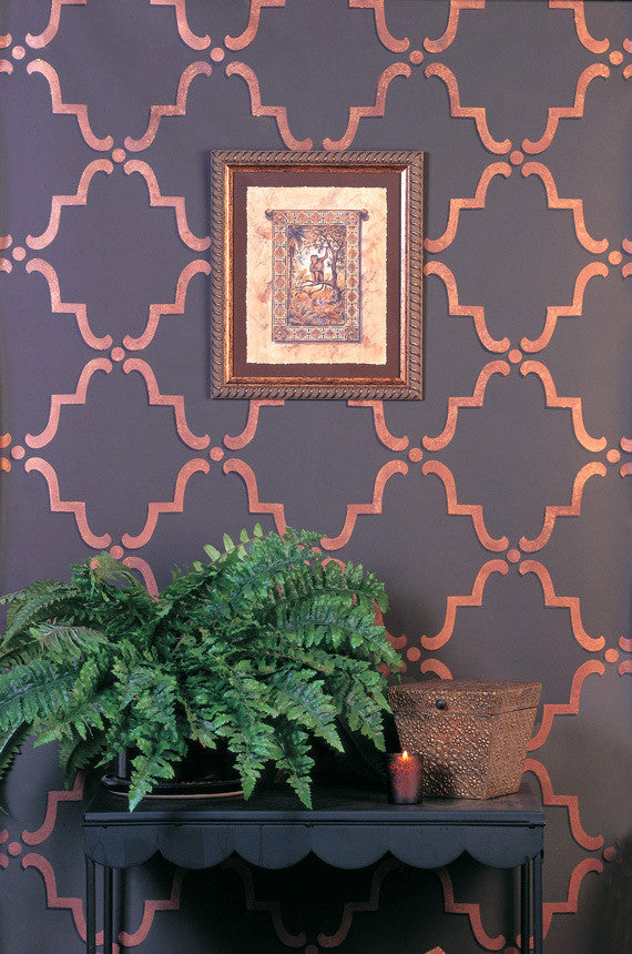 Moorish Trellis Wall Stencil - Reusable DIY Painting Template for Home Decor, Geometric Wall Art, Furniture Makeover - Perfect for Bedroom, Living Room, Nursery & Accent Walls