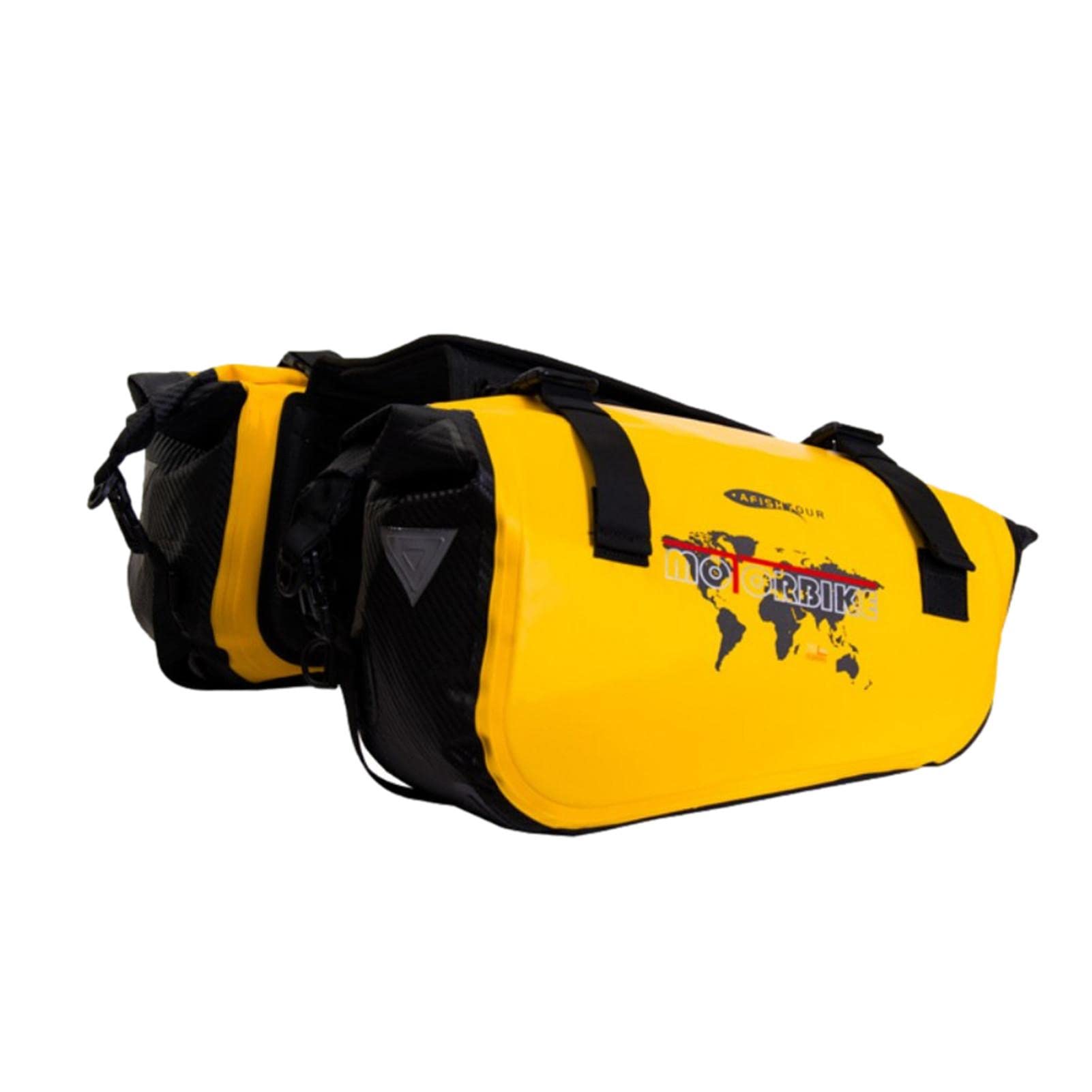 Kath Universal Motorcycle Side Bag - Large Capacity Durable Travel Saddle Storage Bag for Harley, Cruiser & Adventure Bikes | Perfect for Road Trips, Camping & Daily Commute