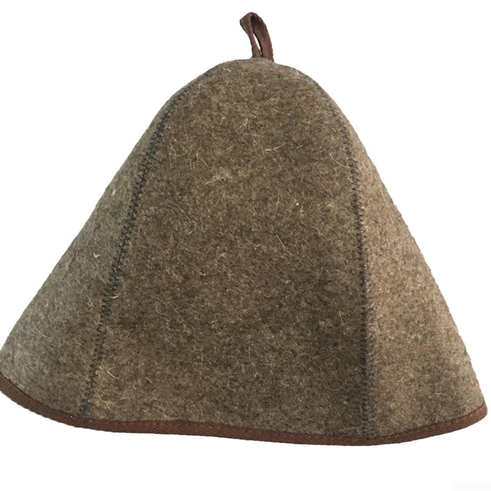 Premium Wool Felt Sauna Hats with Hanging Loop - Bath & Spa Accessories for Sauna, Steam Rooms & Relaxation - Protect Your Head from Heat & Sweat