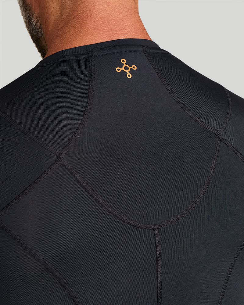 Tommie Copper Men's Pro-Grade Shoulder Support Shirt - UPF 50+ Long Sleeve Compression Top for Upper Body & Posture Support - Ideal for Workouts, Recovery & Active Lifestyle