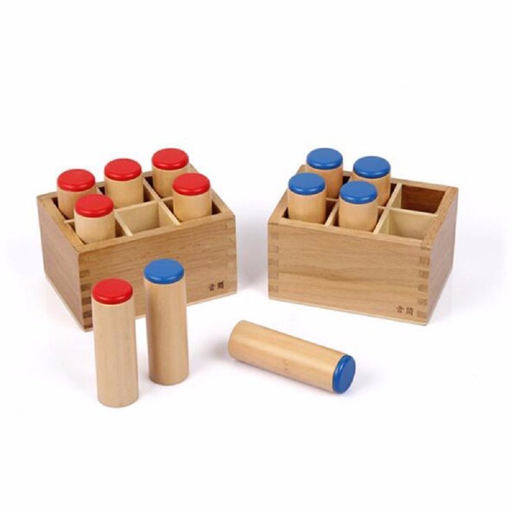 Montessori Sound Bottles - Sensory Auditory Learning Toys for Kids, Sound Cylinders & Boxes, Educational Materials for Classroom & Home Use