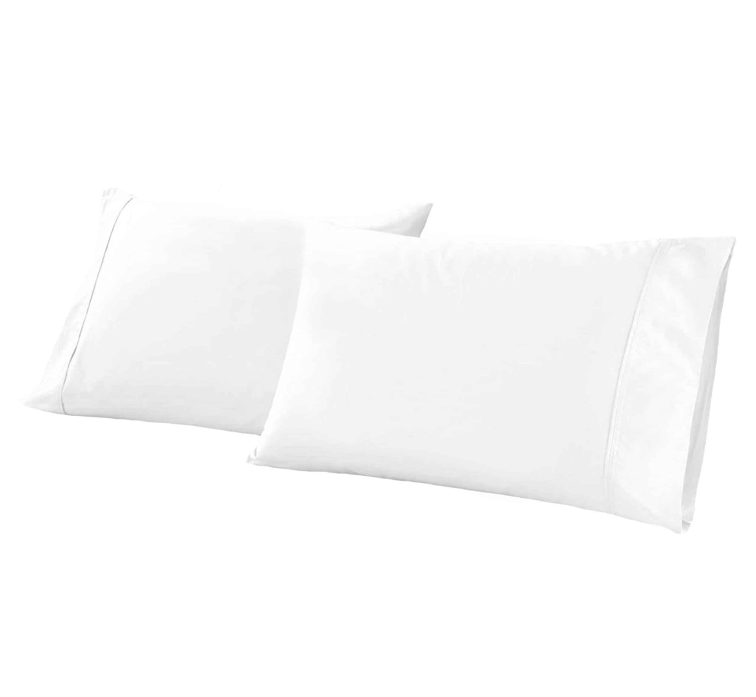 Premium Organic Cotton 300 Thread Count Percale Pillowcase Set of 2 - Soft & Breathable for All-Season Comfort - Perfect for Bedroom, Hotel, and Travel Use