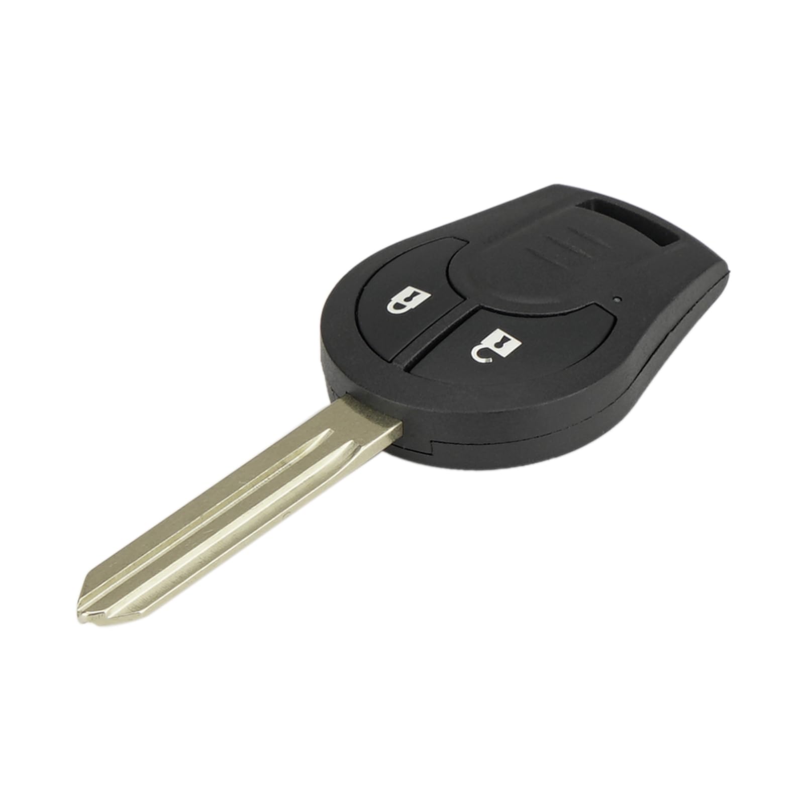 2 Button Car Remote Key Fob Replacement for Nissan Juke F15/Navara D23M/Micra K13 - 433MHz ASK FCC ID: CWTWB1U761 (ID46 Chip) with Screwdriver & Key Ring - Perfect for Key Replacement, Vehicle Access & Security