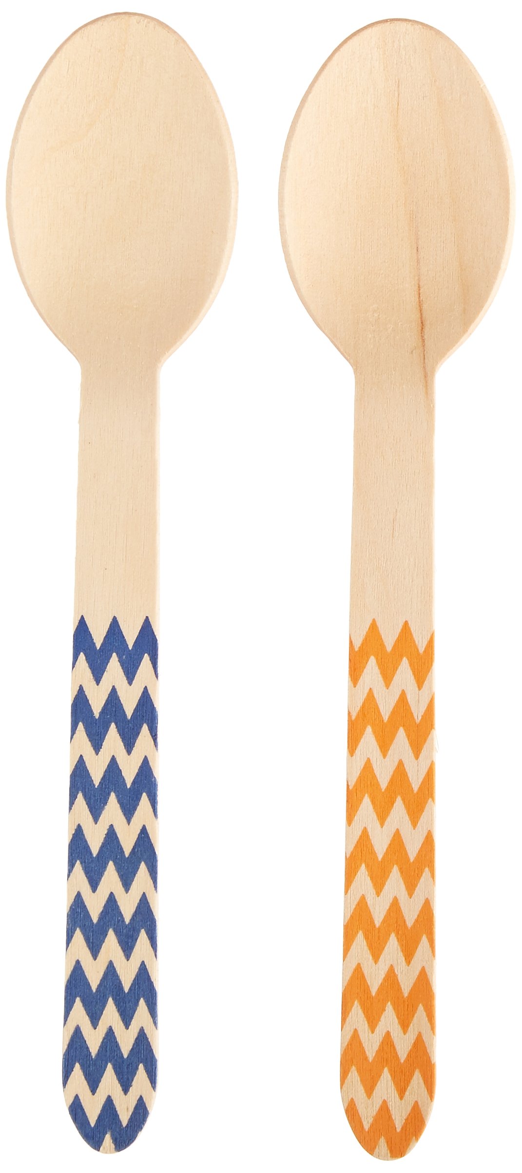 Disposable Wooden Spoons 6-inch - Eco-Friendly Cutlery for Parties, Picnics & Events (Pack of 100) - Perfect for Game Day, BBQ, Camping & Catering