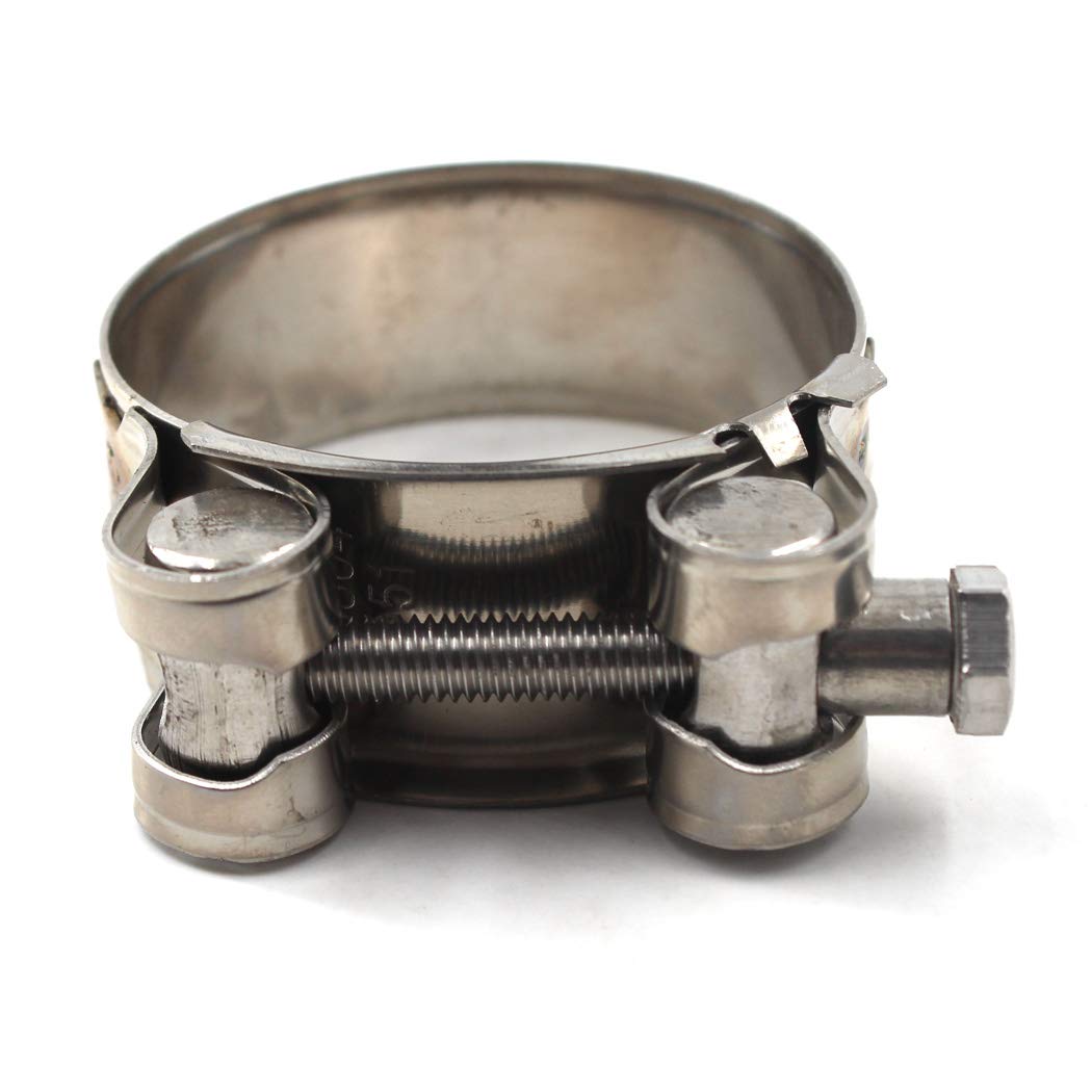 304 Stainless Steel T-Bolt Hose Clamps 26-28mm - Heavy Duty Clamping for Automotive, Marine & Industrial Applications