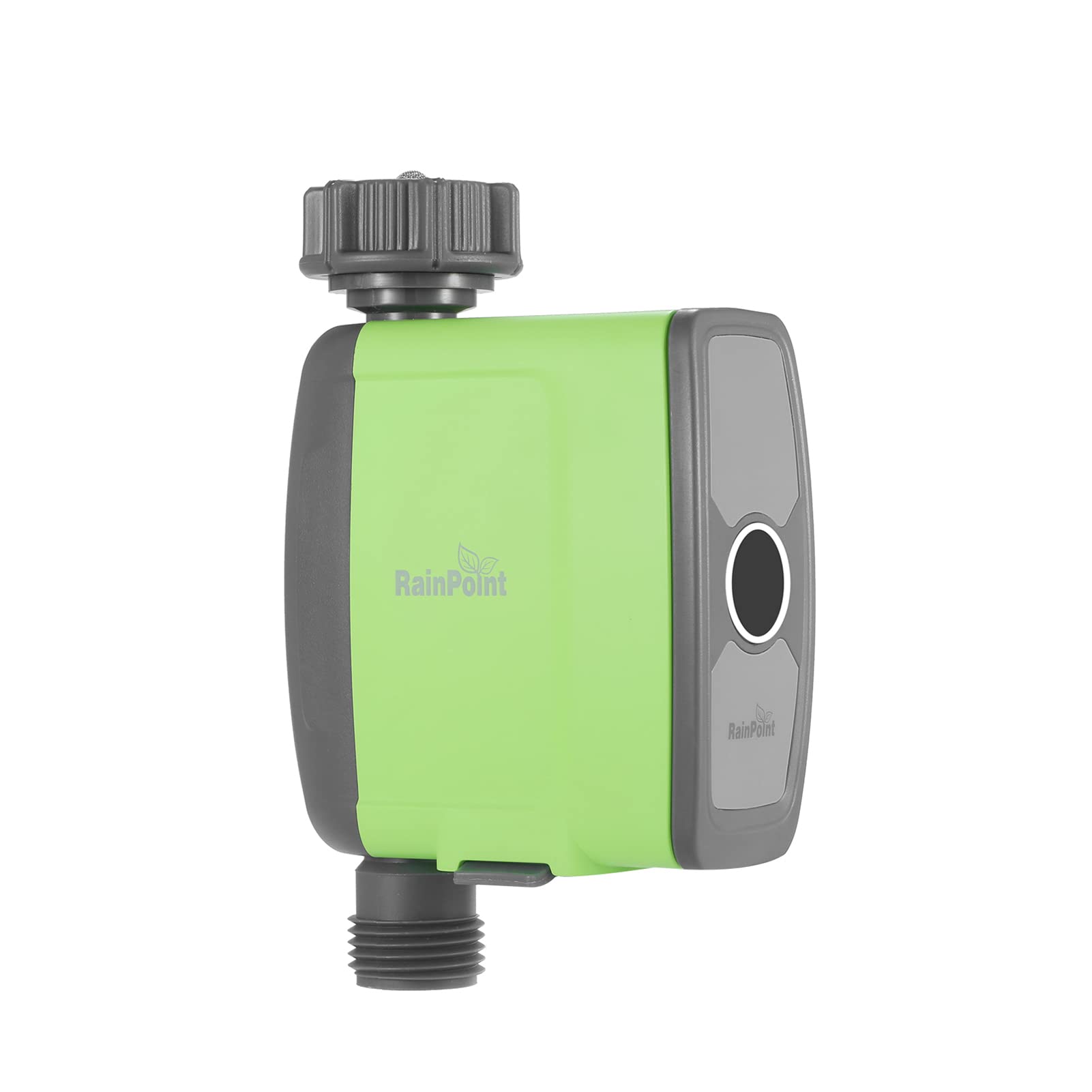 Burko Programmable Bluetooth Water Timer - Outdoor Battery Operated Hose Faucet Timer with Water Flow Meter | Automatic Irrigation System & Sprinkler Controller for Garden Plants (1 Outlet, Batteries Not Included) | Perfect for Lawn Care, Flower Beds & Vegetable Gardens