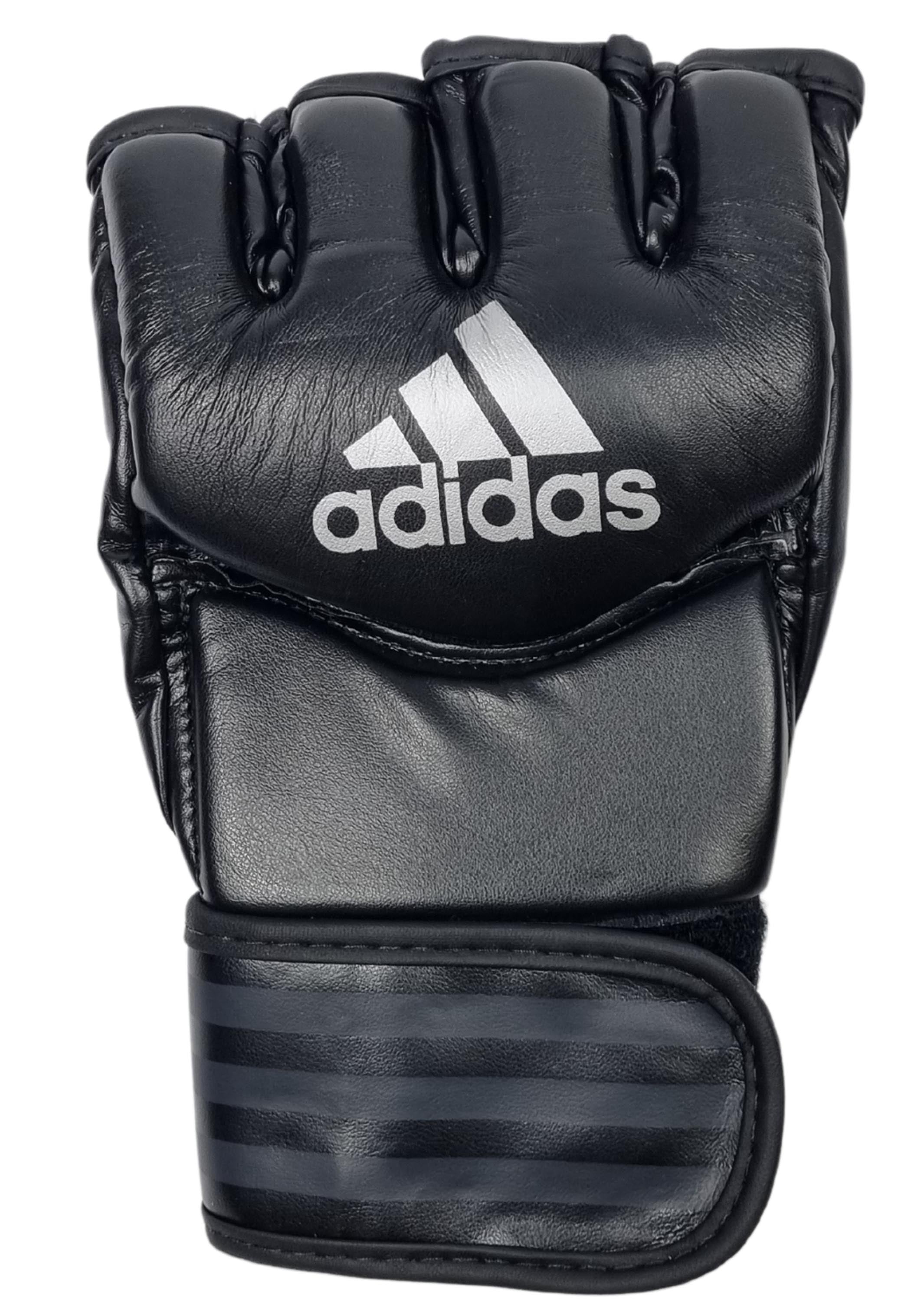 Adidas Combat Sports Gloves for Boxing & MMA Training - Premium Black/Silver Design (ADICSG07 BS) | Perfect for Sparring, Heavy Bag Work & Fitness Training