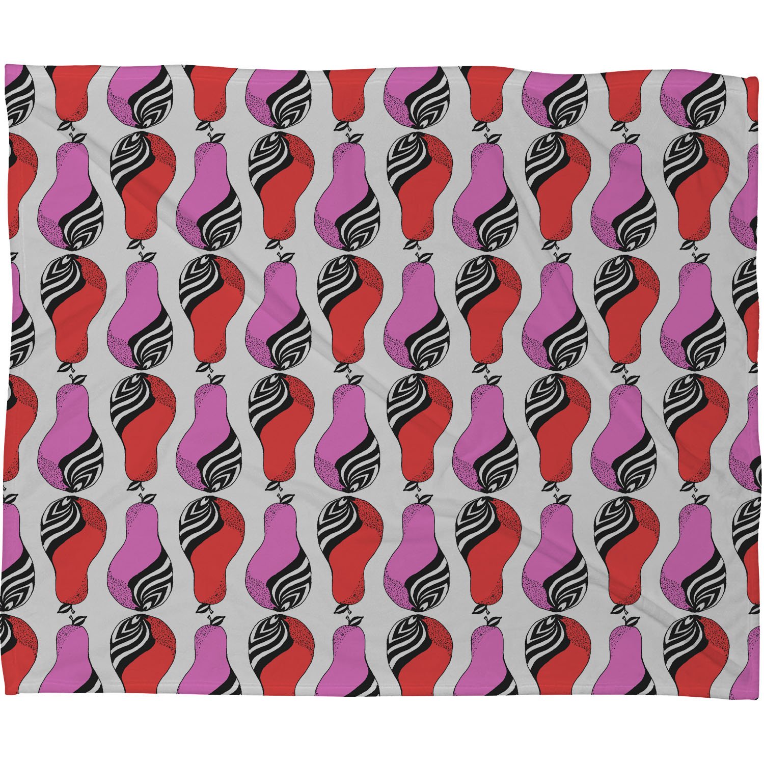 Deny Designs Rebekah Ginda Pears Pop Fleece Throw Blanket 30