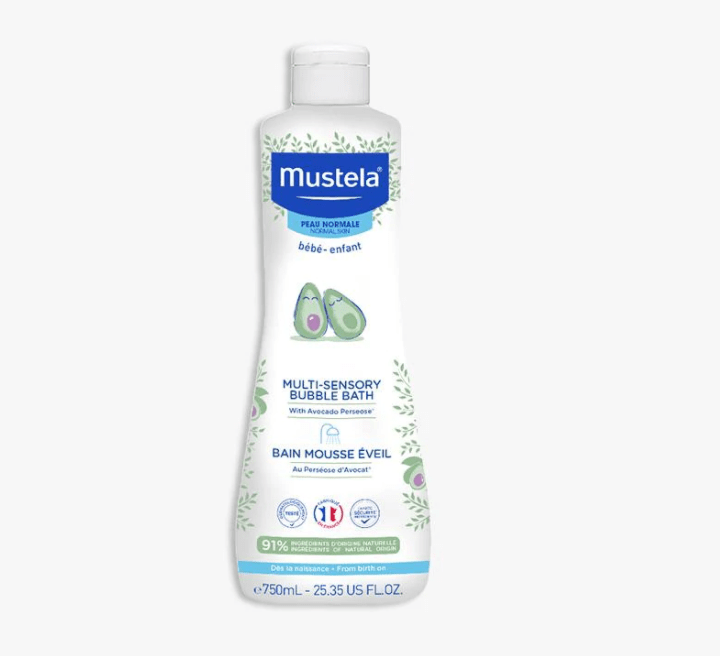 Mustela Normal Skin Multi Sensory Bubble Bath for Babies - 200 ml | Gentle & Hypoallergenic Baby Bath for Sensitive Skin | Perfect for Relaxing Bath Time & Bedtime Routine