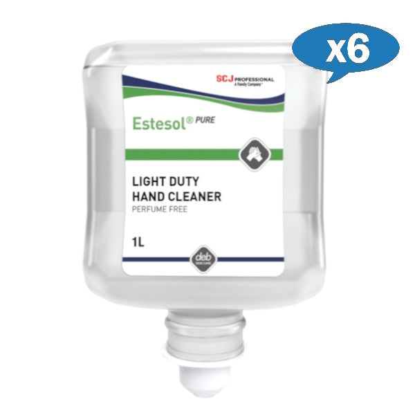 SC Johnson Deb Estesol Pure Wash Light Hand Cleaner - Gentle Soap for Sensitive Skin | Ideal for Healthcare, Food Service & Industrial Use