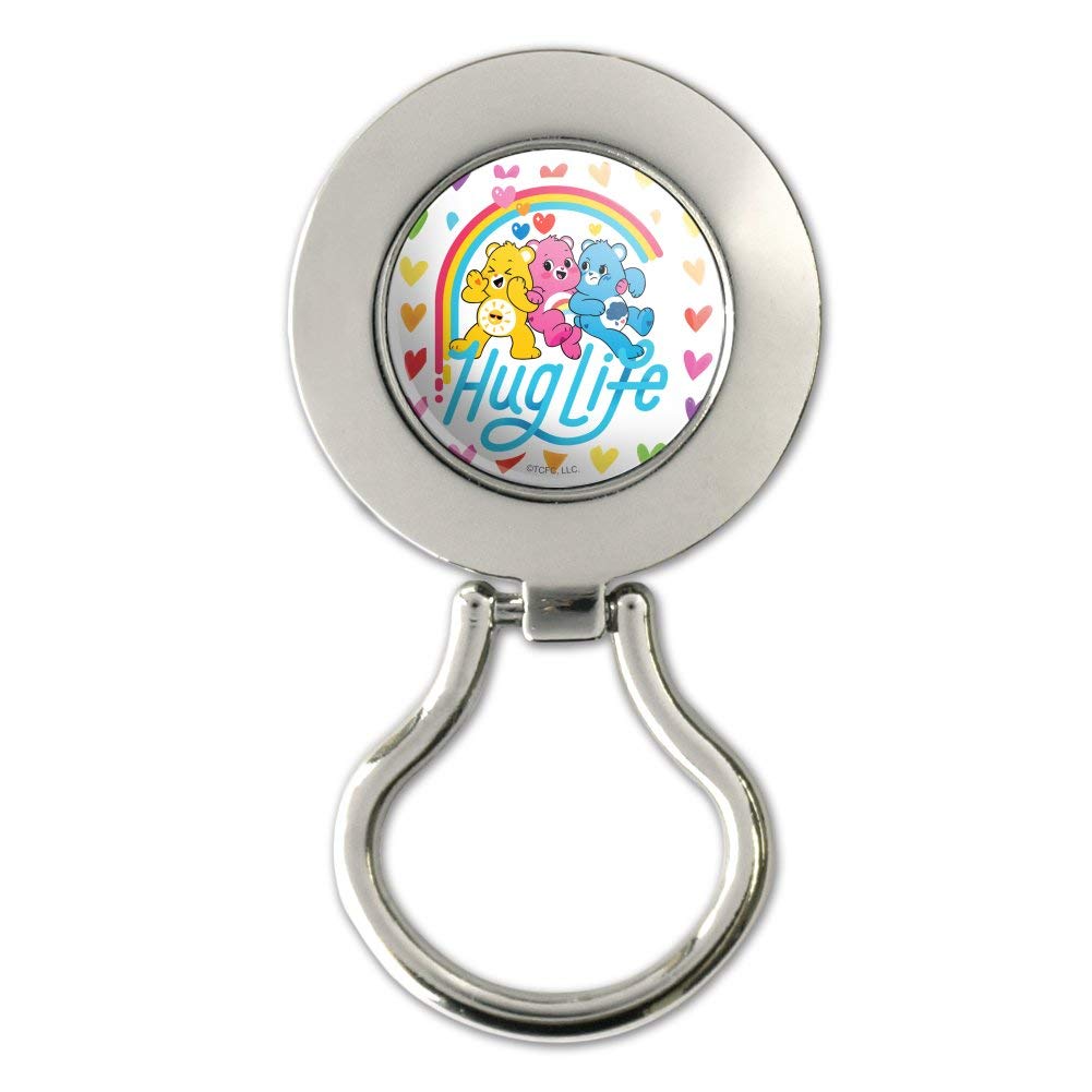 Care Bears Unlock The Magic Hug Life Magnetic Metal Eyeglass ID Badge Holder - Perfect for Teachers, Nurses, Office Workers & Event Staff (2-Pack)