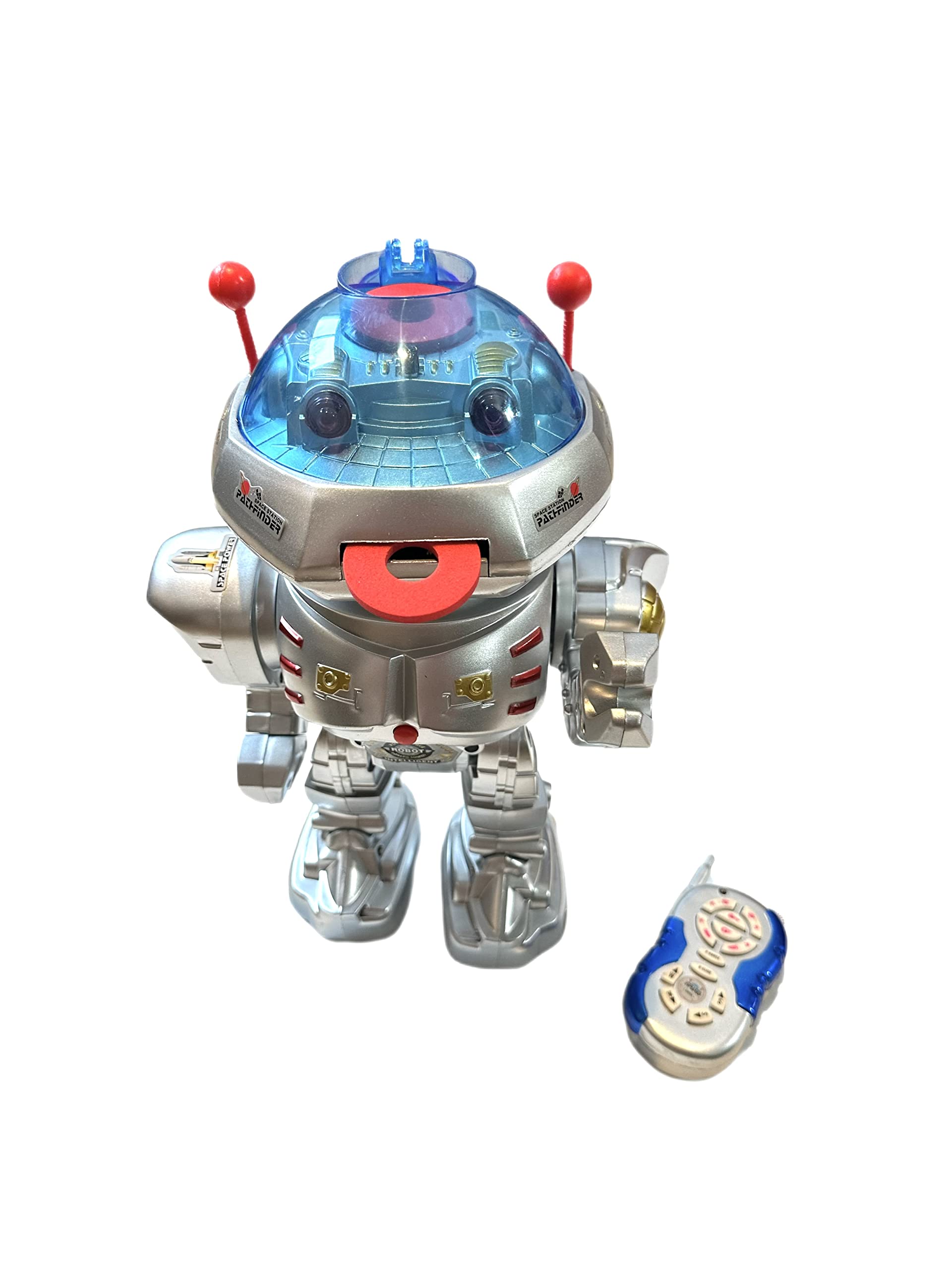 Remote Control Dancing Robot with Missile Disc Launcher & Top Loading Chamber - Interactive RC Toy for Kids, Party Entertainment & STEM Learning