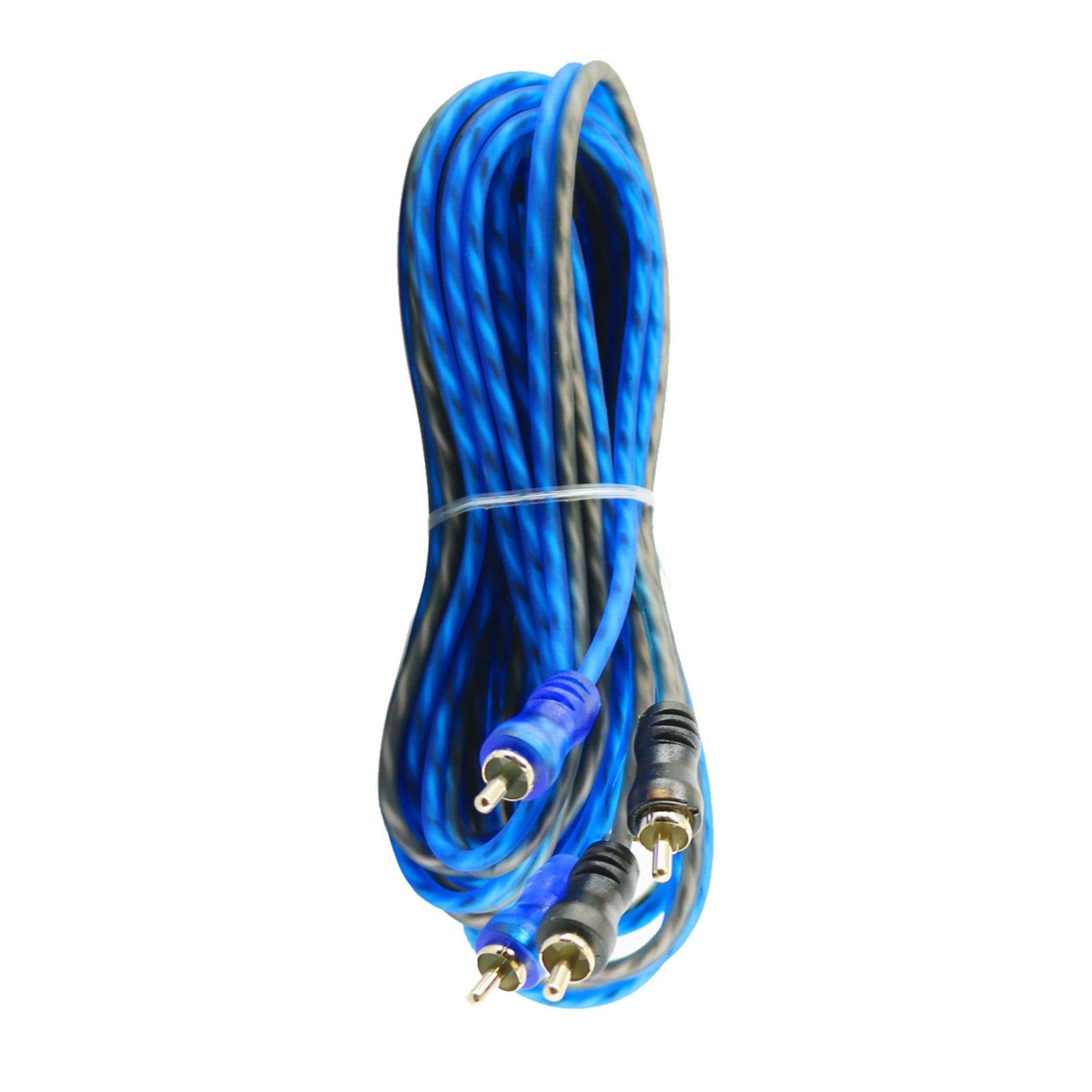 12 Pcs Audiobank LRC-17FT Premium 2 RCA to RCA Interconnect High-Fidelity HiFi Audio Cable - 17 Feet with Male Connectors - Compatible with Home Theater, Stereo Systems, Speakers, Amplifiers & Audio Devices - Perfect for Home Entertainment, DJ Setups & Professional Audio Installations