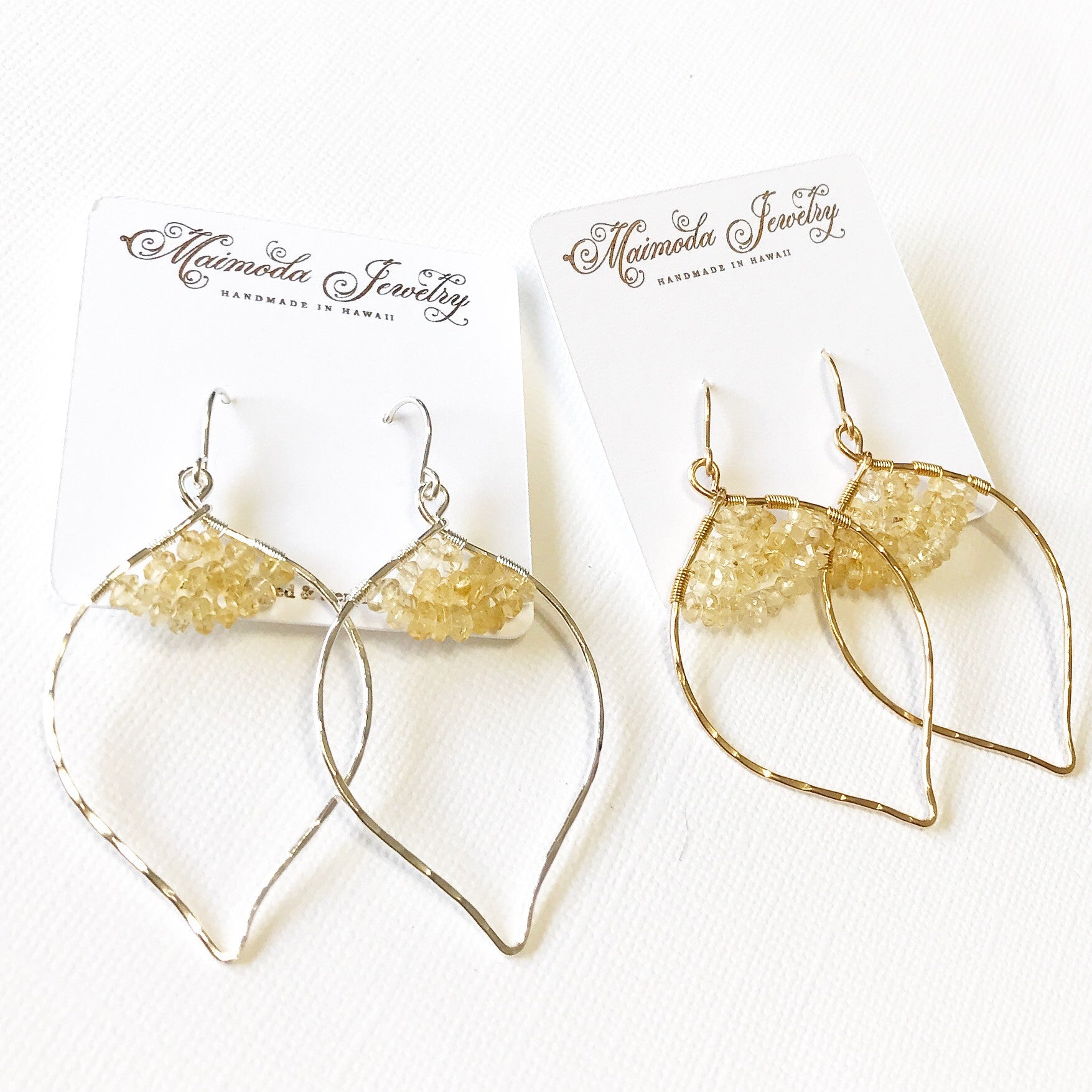 Wren Citrine Earrings (E321) - Elegant Gemstone Jewelry for Women, Perfect for Parties & Special Occasions