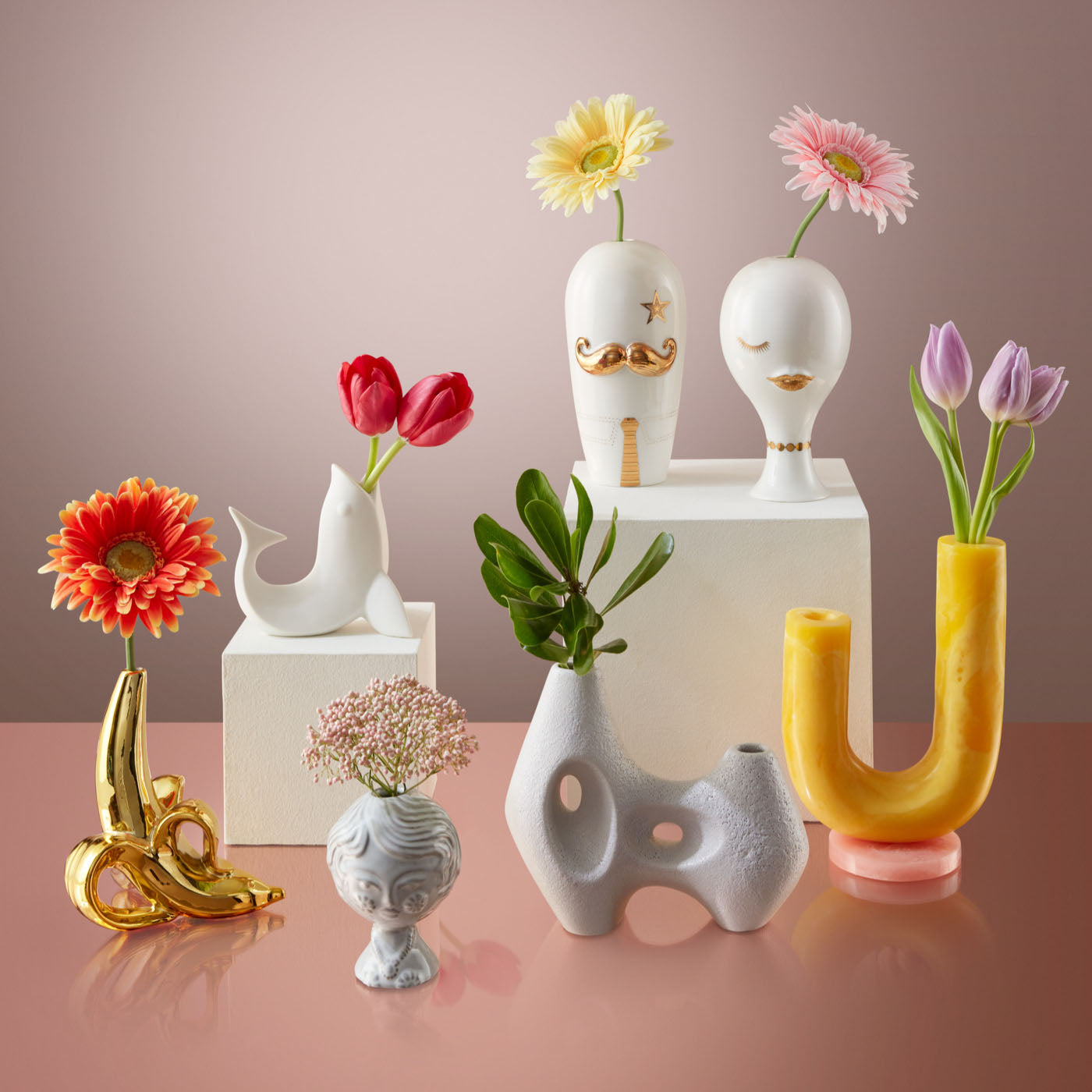Stylish Fish Bud Vase - Elegant Glass Flower Vase for Home Decor, Wedding Centerpieces & Office Desk Accessories