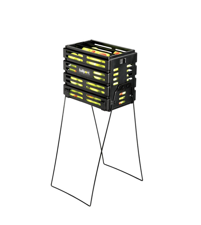 Tourna Sampras Ballport 80 - Tennis Ball Holder & Organizer for Courts, Bags & Training - Durable Tennis Accessory for Players & Coaches