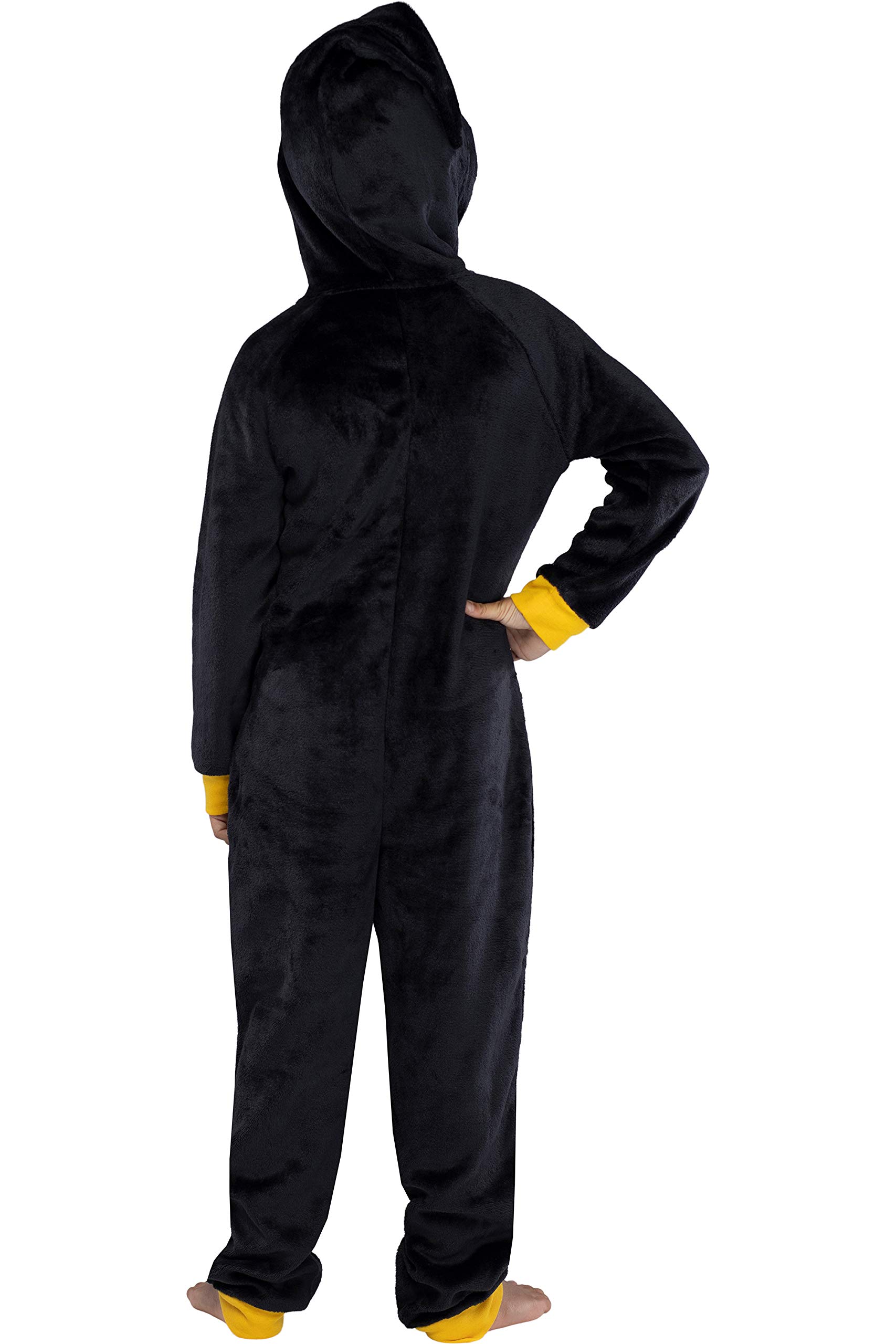 Harry Potter Unisex Kids Hooded Pajama Union Suit - Gryffindor, Slytherin, Ravenclaw & Hufflepuff Designs | Soft Fleece Sleepwear for Boys & Girls | Perfect for Halloween, Christmas & Cosplay