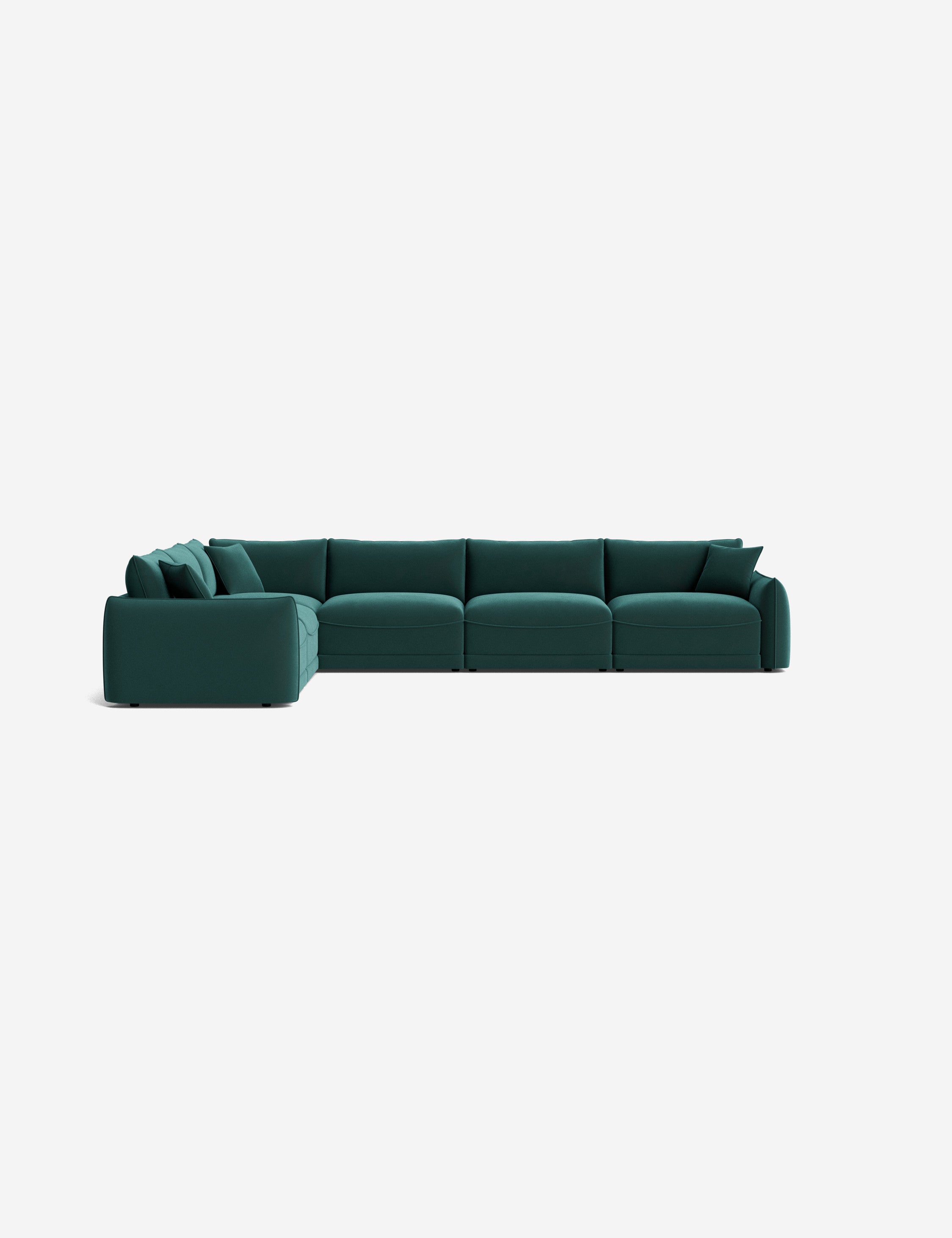 Balmer Modular Corner Sectional Sofa - Modern L-Shaped Couch with Reversible Chaise, Soft Fabric Upholstery for Living Room, Family Room & Home Theater Comfortable Seating