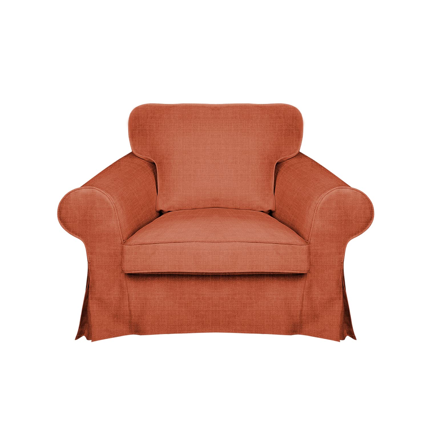 IKEA Ektorp Armchair Slipcover - 1 Seat Sofa Cover & Cushion Protector (T-24) | Stretchable Furniture Protector for Living Room, Bedroom & Office Use