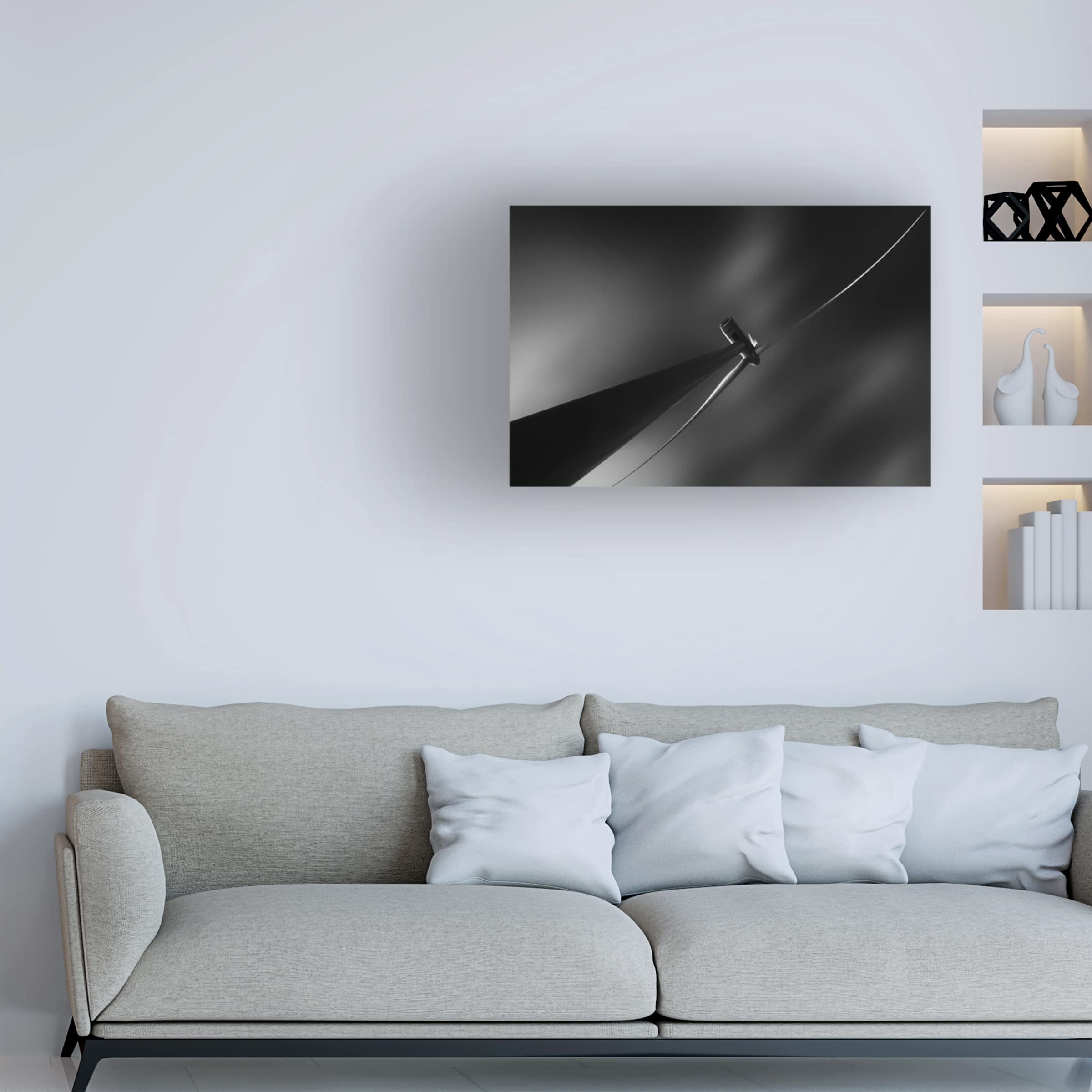 Trademark Fine Art 'Running On The Wind' Canvas Wall Art by Greetje Van Son - Modern Home Decor for Living Room & Bedroom