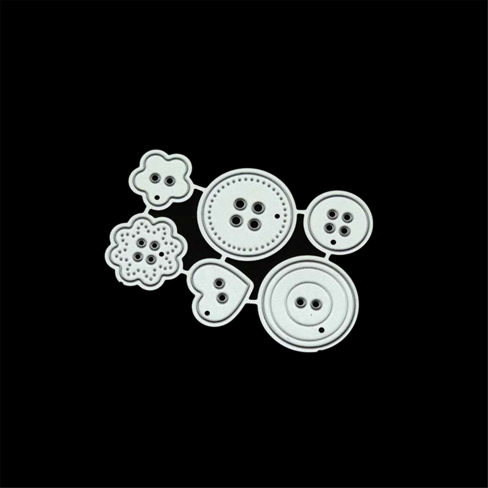 Metal Button Shape Die Cuts for Card Making & Scrapbooking - DIY Embossing Cutting Dies for Paper Crafts, Album Decoration & Art Projects - Perfect for Handmade Greeting Cards, Invitations & Memory Books