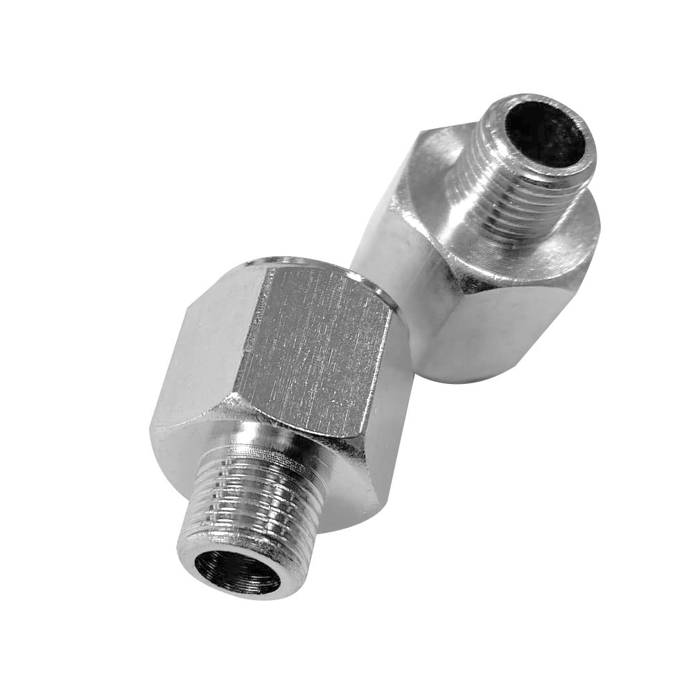 Professional 2pcs Airbrush Air Hose Connectors G1/8 Adapter - High-Quality Brass Fittings for Air Compressors, Spray Guns & DIY Painting Projects