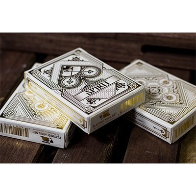 Premium Spirit White Playing Cards - Elegant Casino Style Deck for Poker, Magic Tricks & Card Games | Perfect for Poker Nights, Magic Shows & Family Game Nights